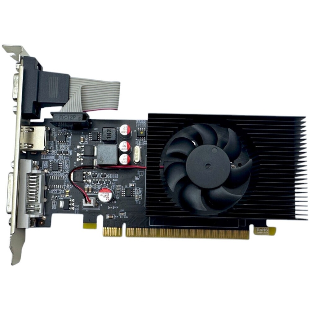 Видеокарта Biostar NVIDIA GeForce GT 730 2Gb PCI-E GT730-2GB D3 LP (GF108) 128bit GDDR3 700/1333 DVI