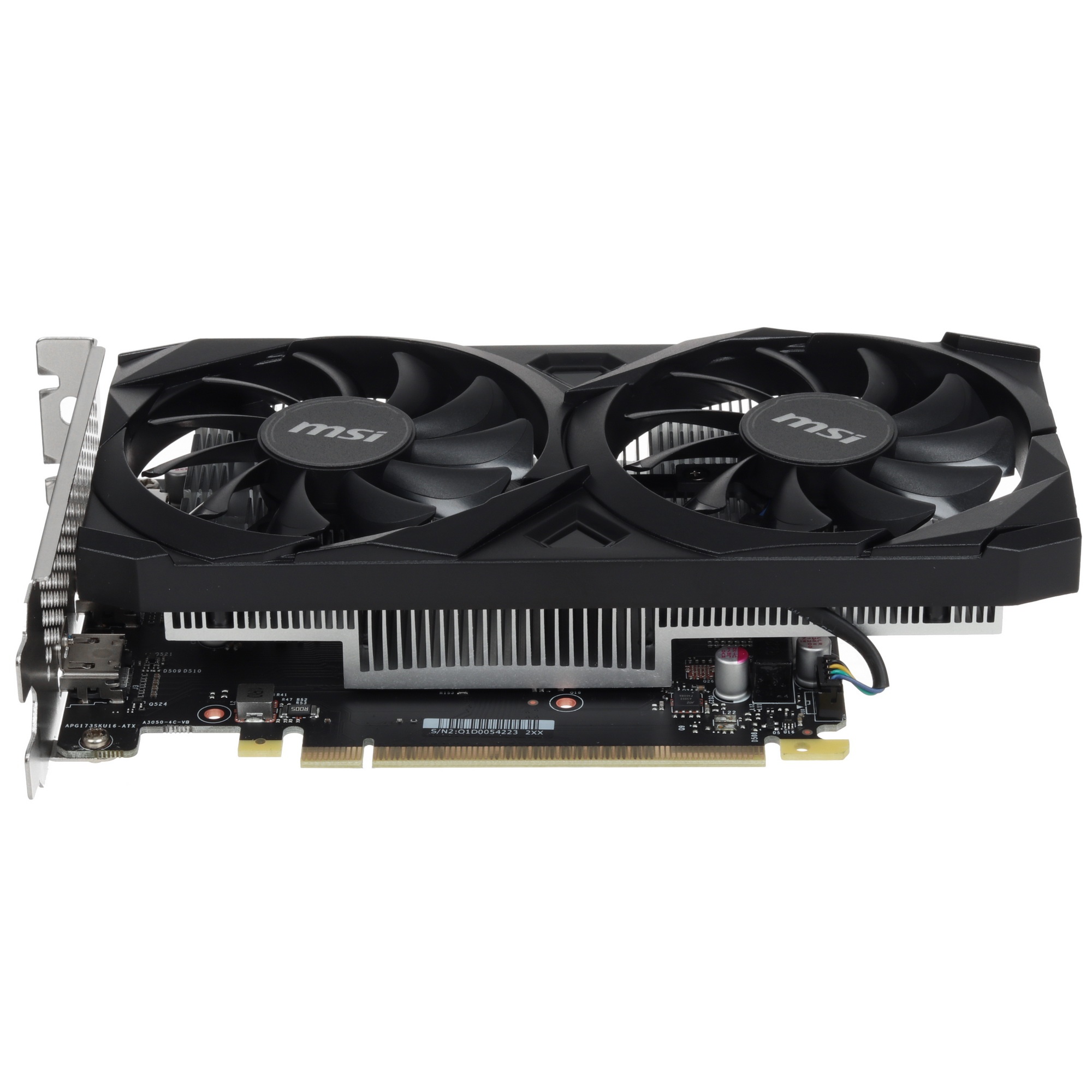 Видеокарта MSI RTX3050 VENTUS 2X E 6G OC NVIDIA RTX 3050 6Gb,  GDDR6, PCI-E 4.0, HDMIx2  DPx1 HDCP