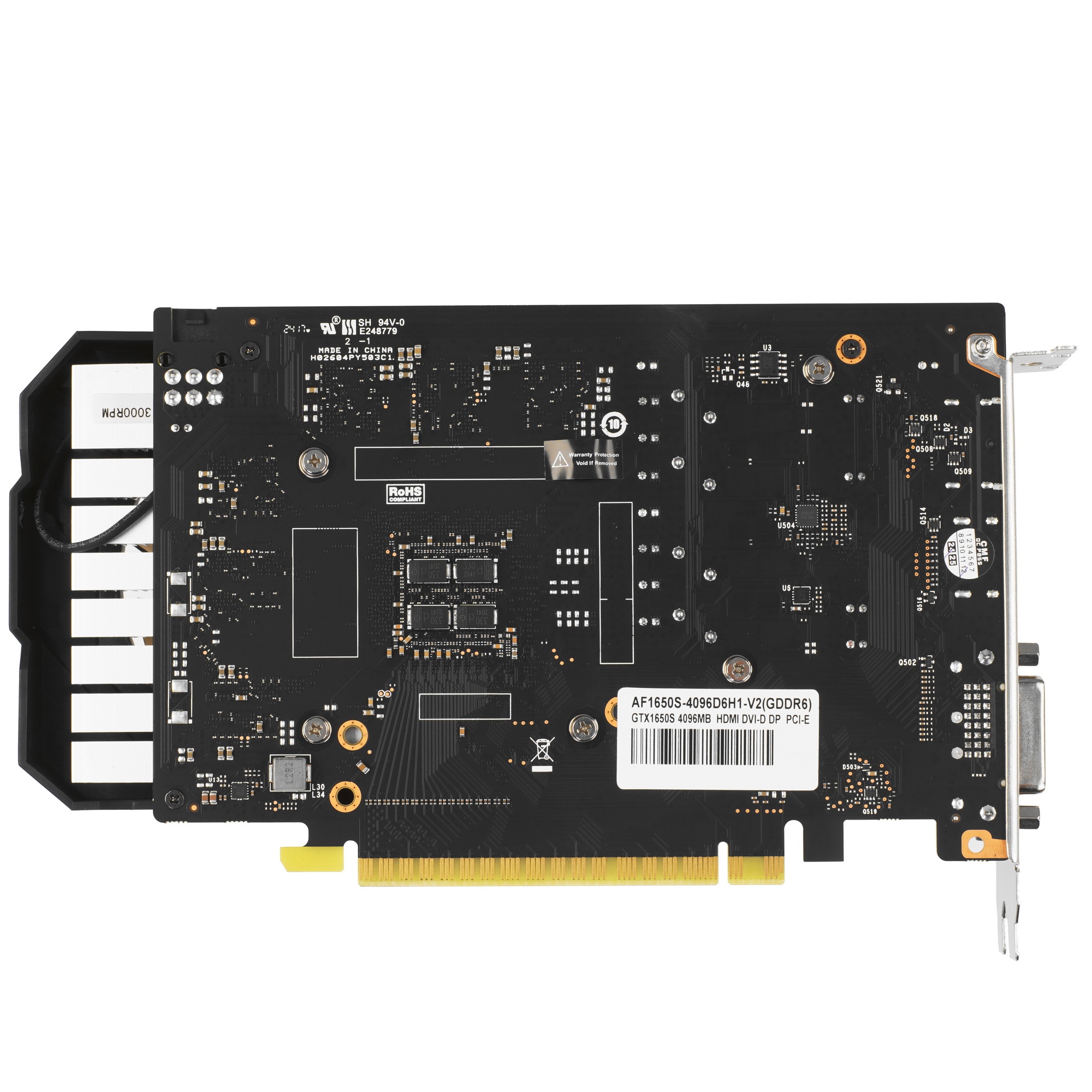 Видеокарта VGA AFOX NVIDIA GeForce GTX 1650 SUPER 4G 4GB, GDDR6/128-bit, PCIe 3.0, 1xHDMI 2.0, 1xDVI