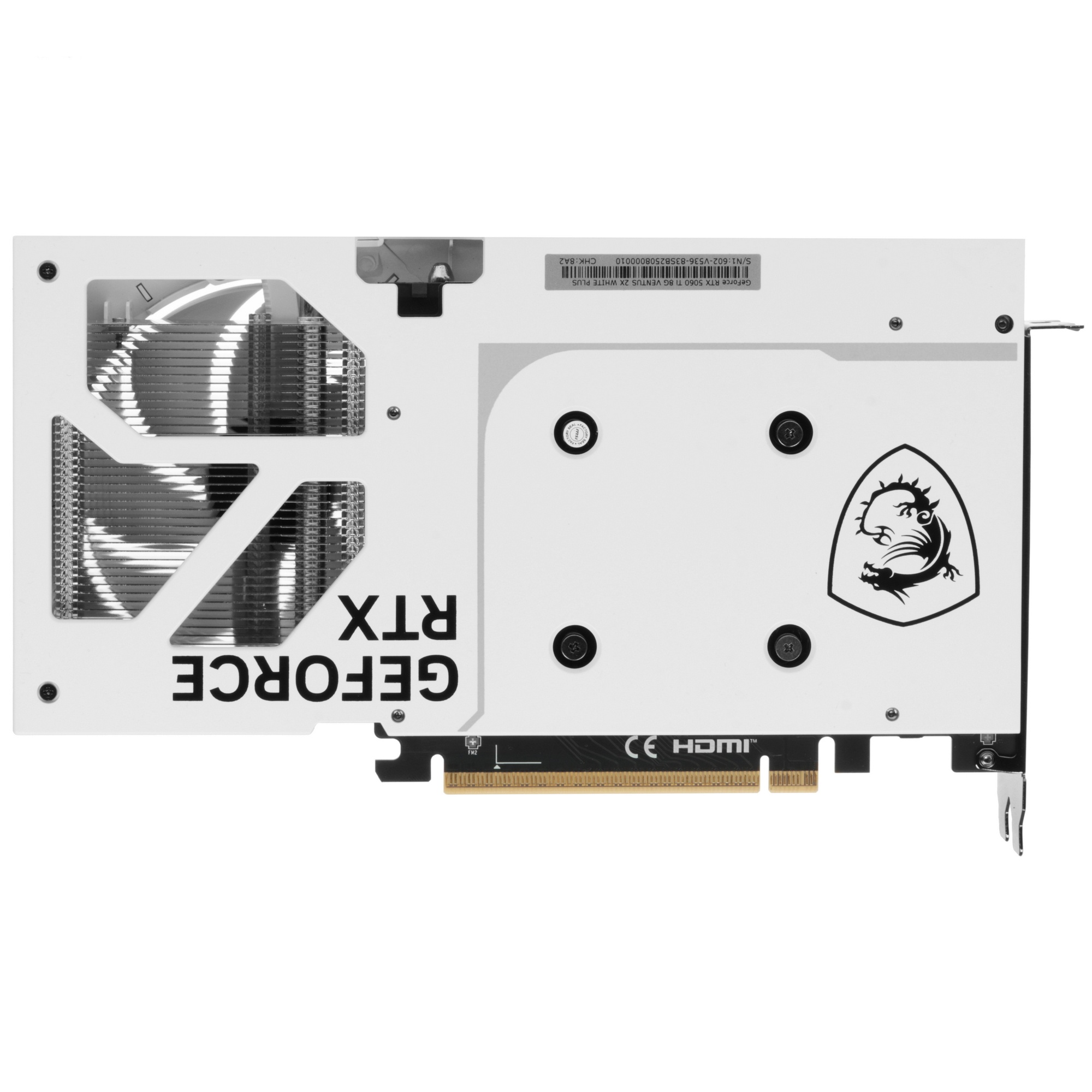 Видеокарта MSI PCI-E 5.0 RTX 5060 Ti 8G VENTUS 2X PLUS NVIDIA GeForce RTX 5060TI 8Gb 128bit GDDR7 26