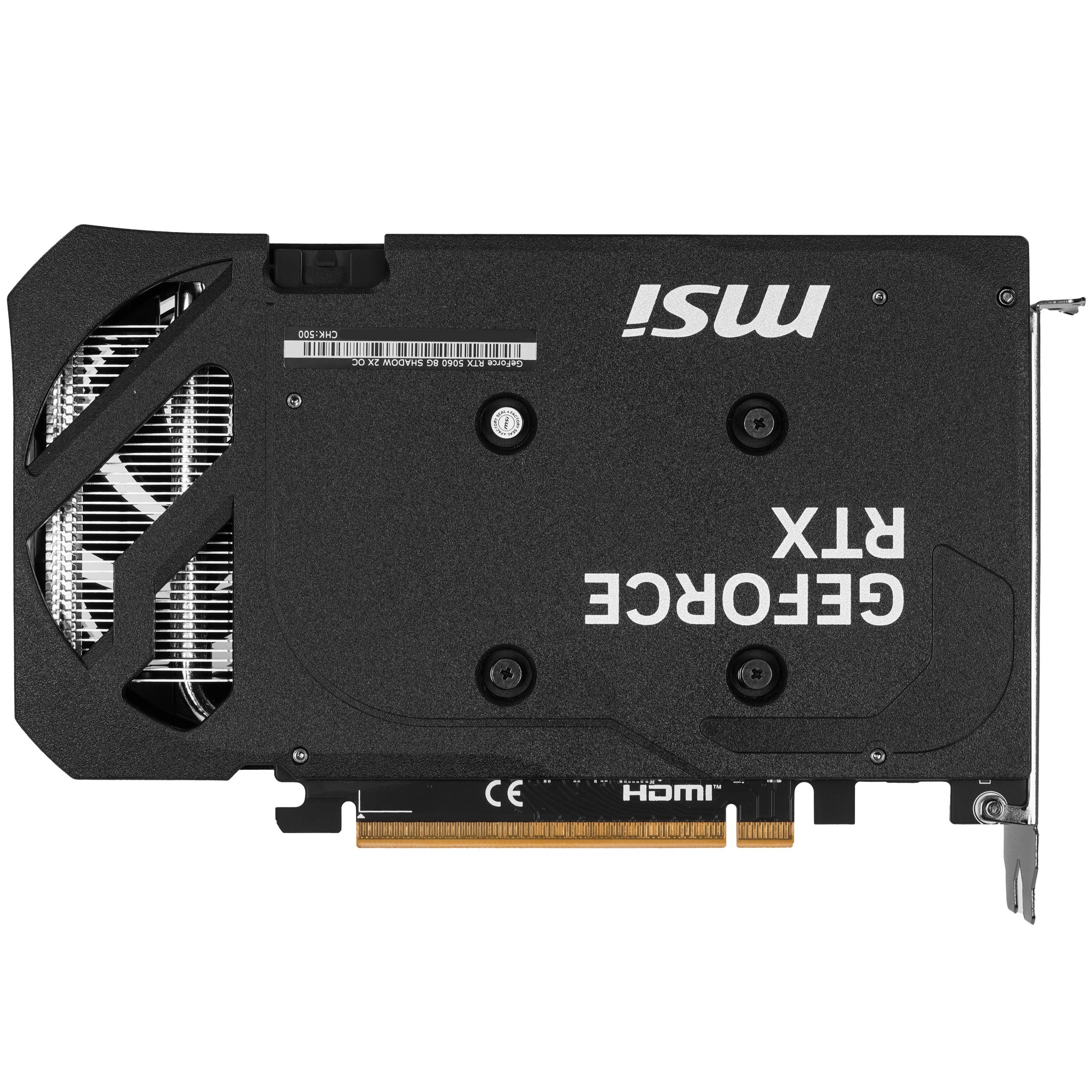 Видеокарта MSI PCI-E 5.0 RTX 5060 8G SHADOW 2X OC NVIDIA GeForce RTX 5060 8Gb 128bit GDDR7 2482/2800