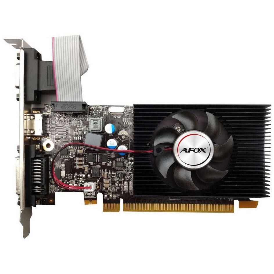 Видеокарта AFOX GeForce GT 740 Low Profile 4GB (AF740-4096D3L3) 128Bit DVI HDMI VGA, Single fan