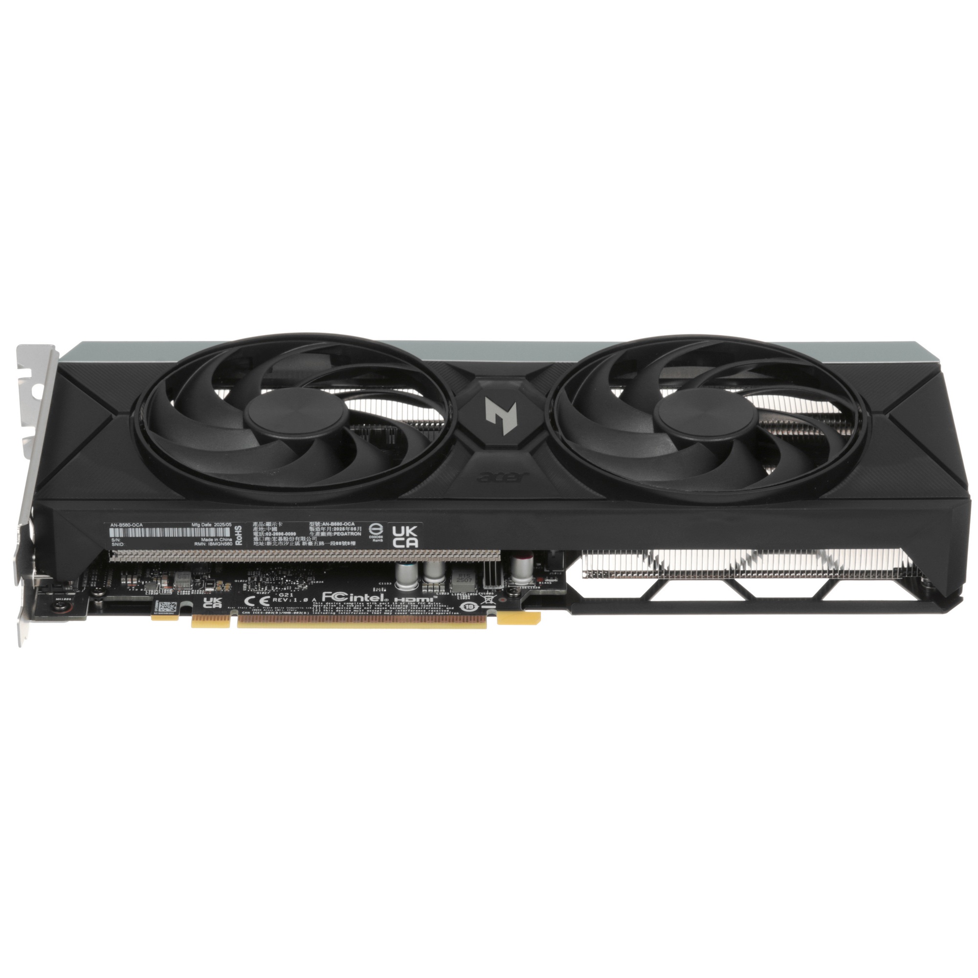 Видеокарта Acer B580 NITRO OC 12GB GDDR6 192bit 3xDP HDMI 2FAN RTL