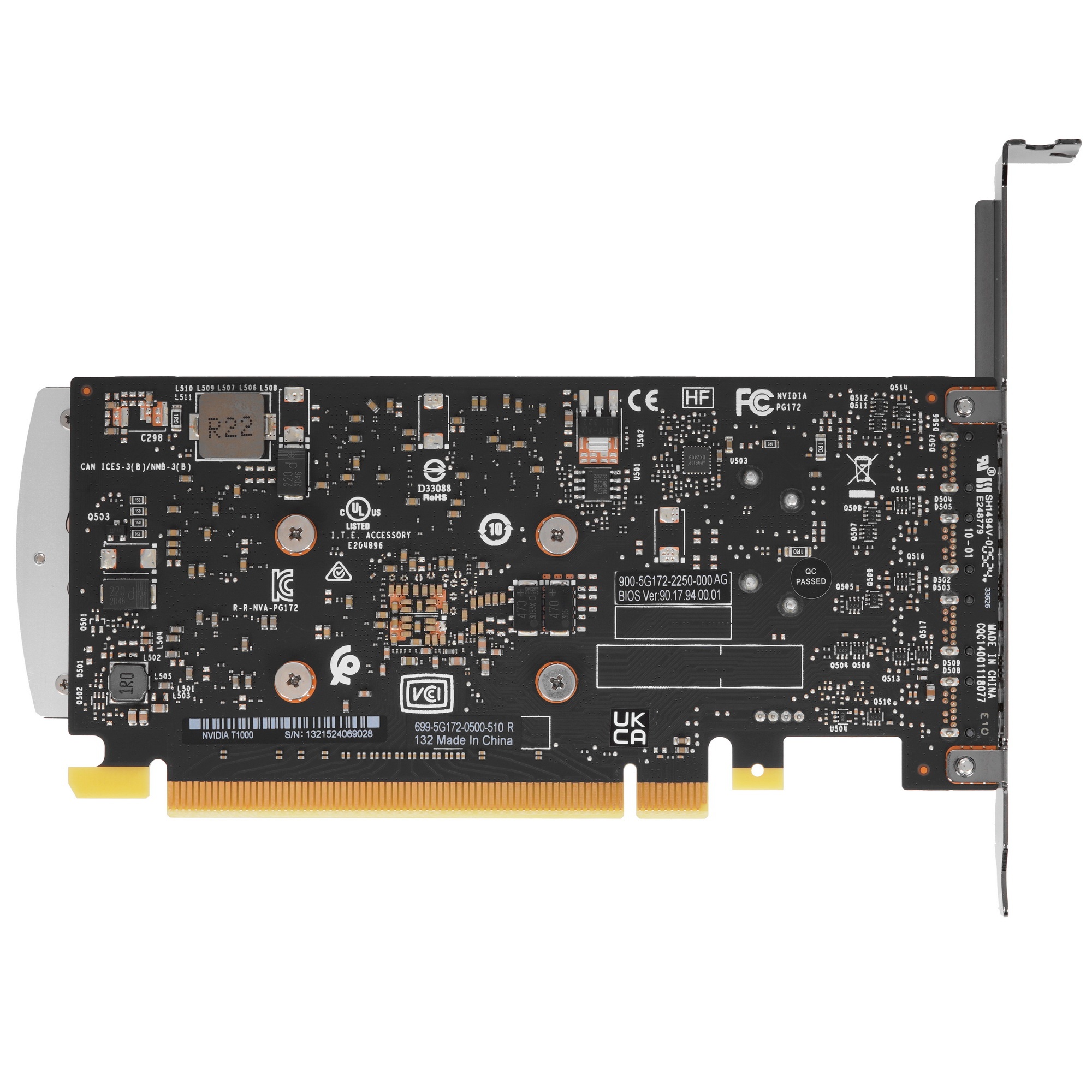 Видеокарта Nvidia Quadro T1000 4GB, FH bracket, 1 year