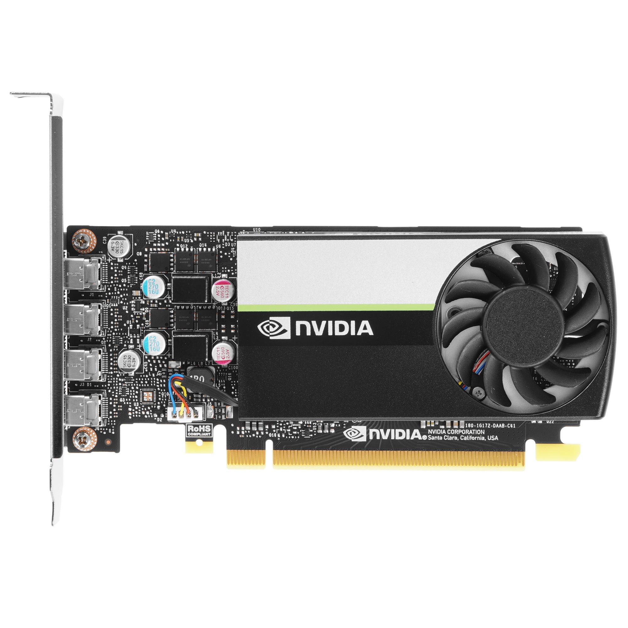Видеокарта Nvidia Quadro T1000 8GB GDDR6 128-bit 4 x mDP; RTL