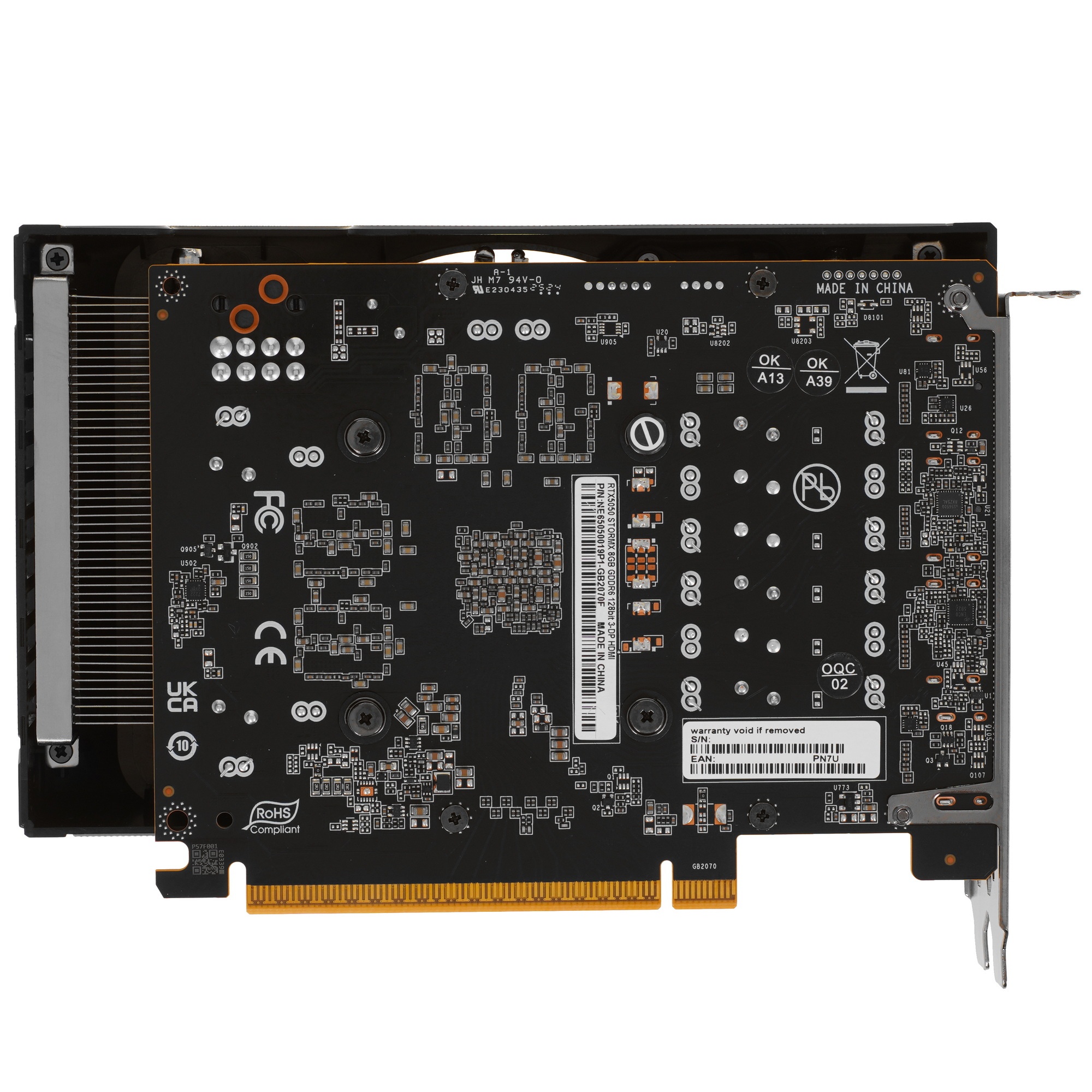Видеокарта Palit PCIE16 RTX5050 8GB PA-RTX5050 STORMX 8GB