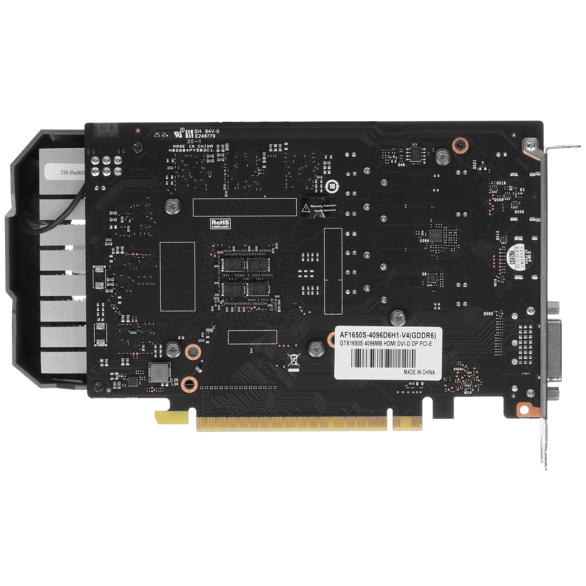Видеокарта Afox GTX1650 SUPER GAMING 4GB GDDR6 128bit DP DVI HDMI 2FAN RTL