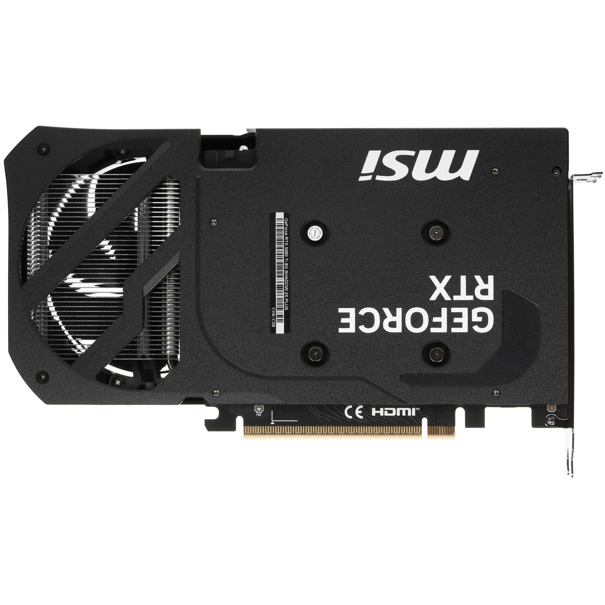 Видеокарта MSI PCI-E 5.0 RTX 5060 Ti 8G SHADOW 2X PLUS NVIDIA GeForce RTX 5060TI 8Gb 128bit GDDR7 25