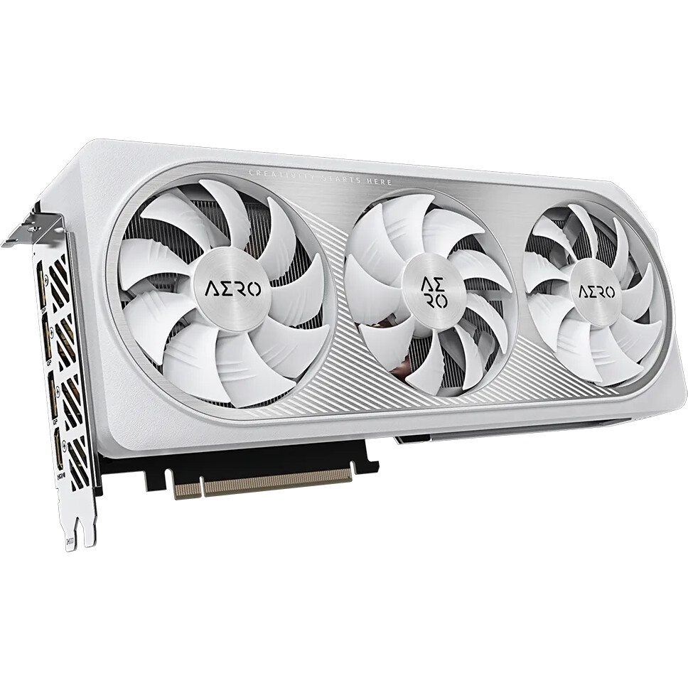 Видеокарта Gigabyte RTX4070SUPER AERO OC 12GB RTX4070Super 12Gb 192bit GDDR6X 2610/21000 HDMIx1 DPx3