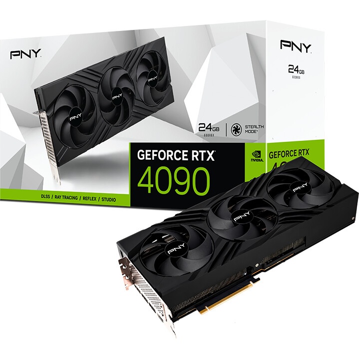 Видеокарта PNY NVIDIA GeForce RTX 4090 VERTO 24GB, GDDR6X/384-bit, PCIe 4.0, 1xHDMI 2.1, 3xDP, 3-slo