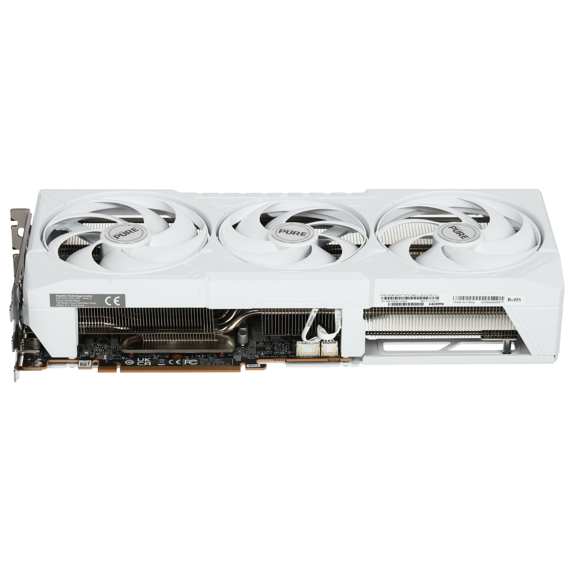 Видеокарта Sapphire PCI-E 5.0 11349-02-20G PURE AMD RADEON RX 9070 OC AMD Radeon RX 9070 16Gb 256bit
