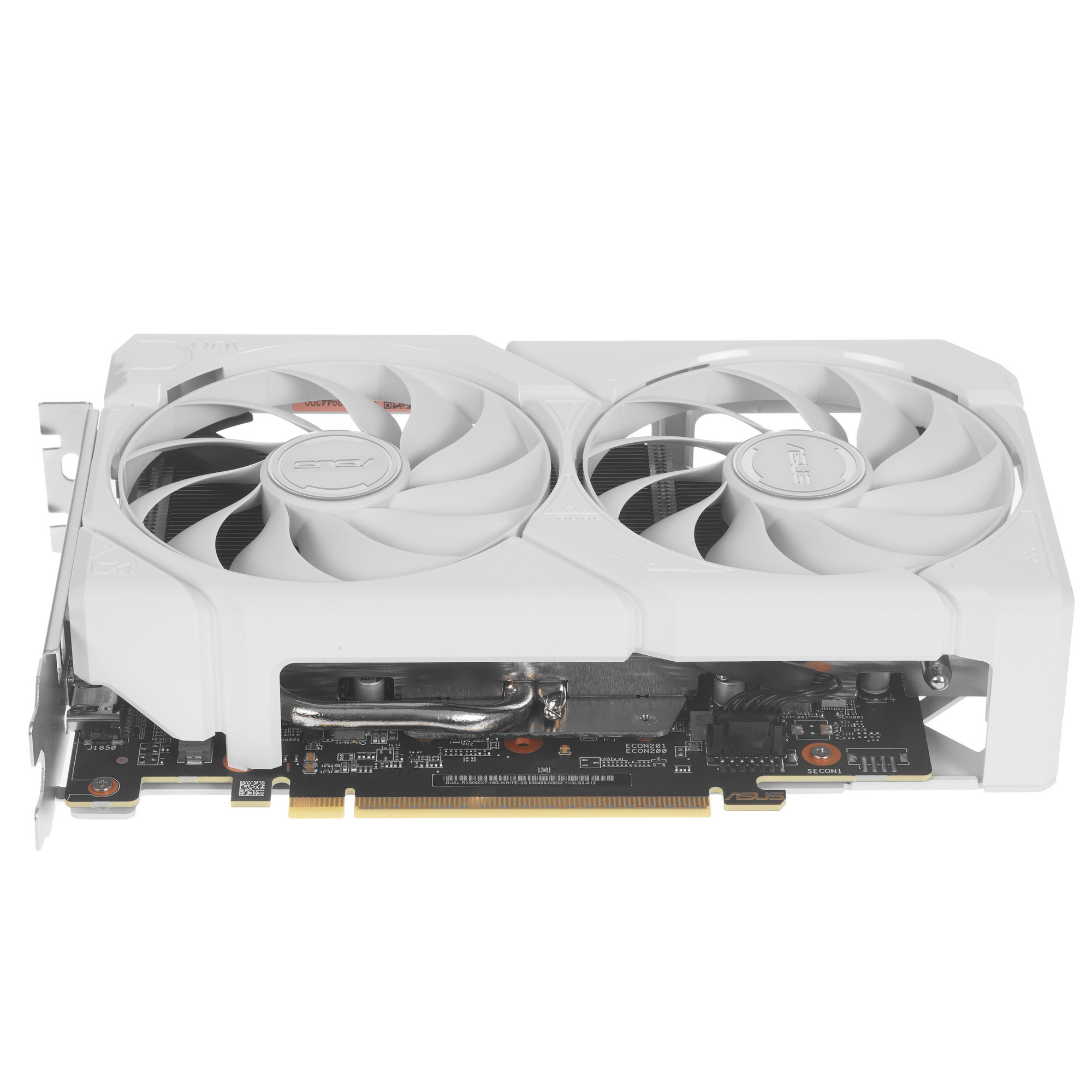 Видеокарта Asus DUAL-RX9060XT-16G-WHITE белый