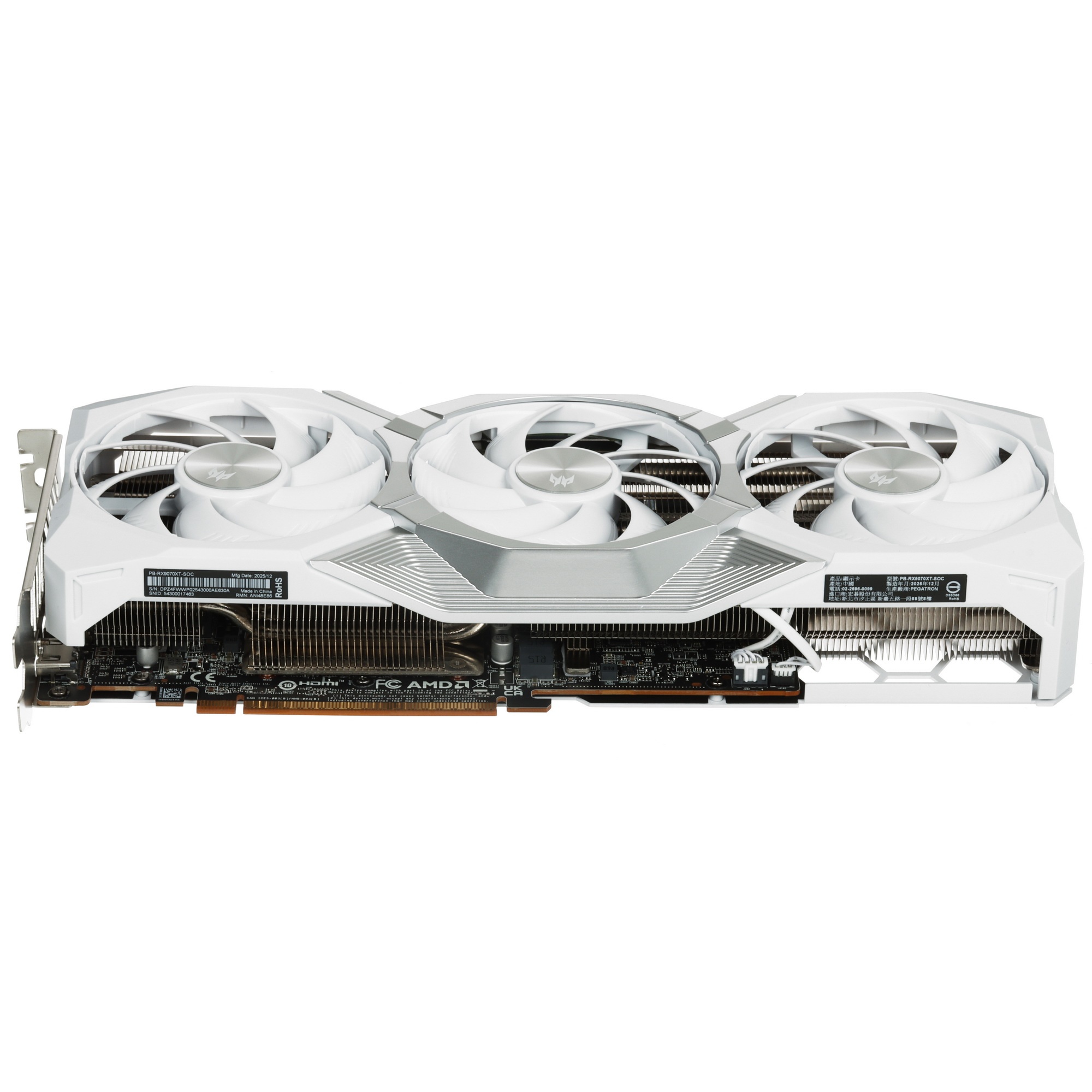 Видеокарта Acer RX9070XT PREDATOR BIFROST WHITE OC 16GB GDDR6 256bit 3xDP HDMI 3FAN RTL