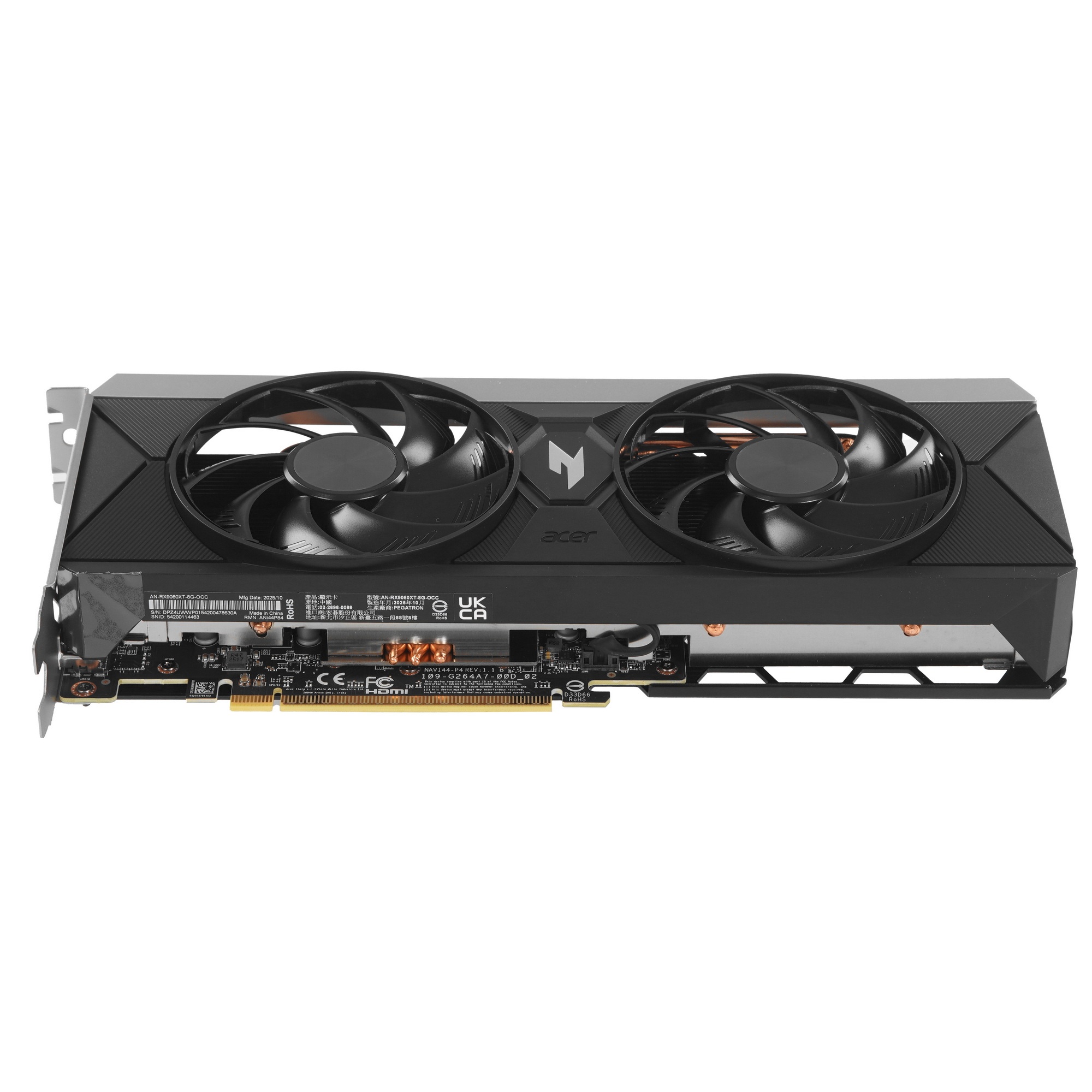Видеокарта Acer RX9060XT NITRO OC 8GB GDDR6 128bit 2xDP HDMI 2FAN RTL