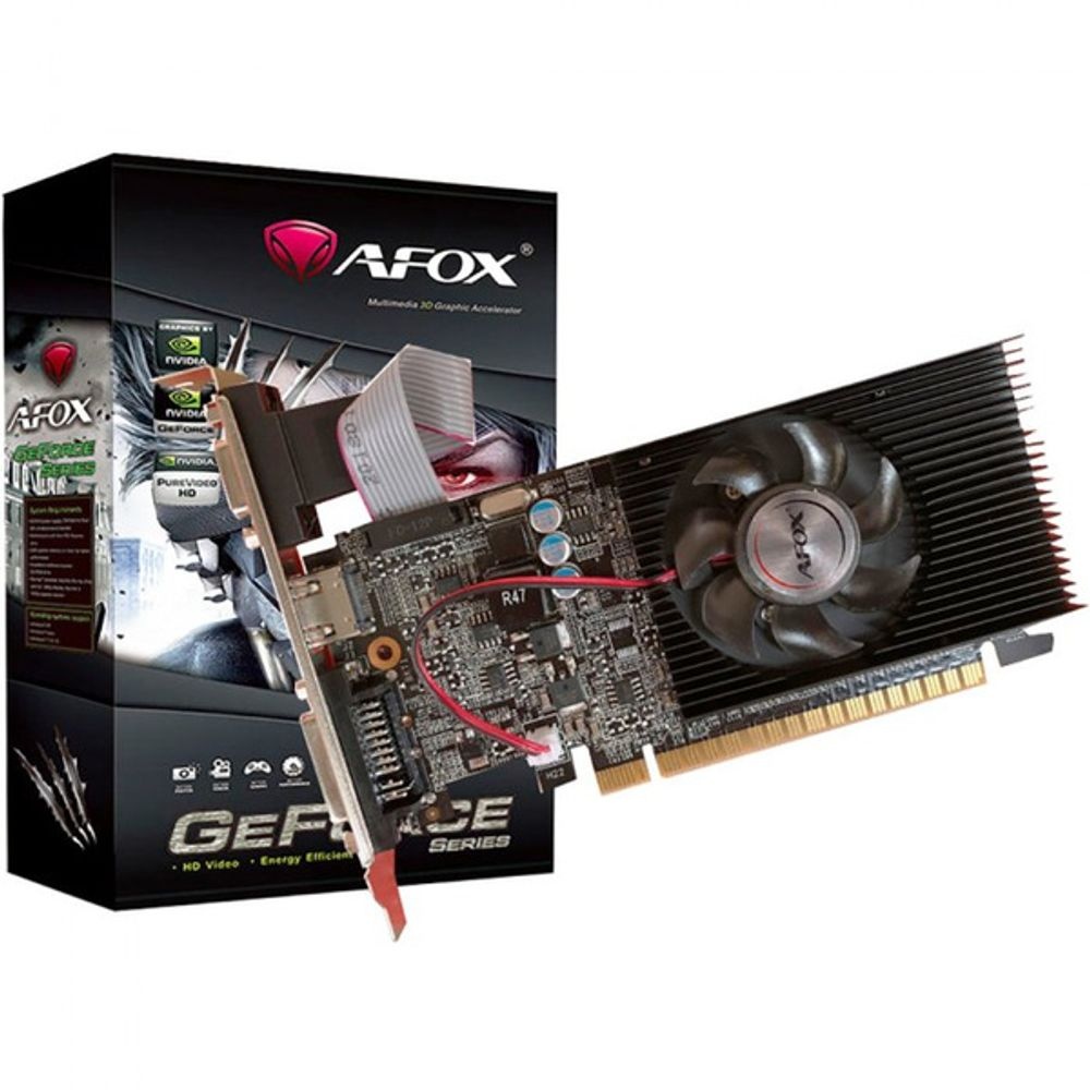 Видеокарта AFOX GeForce GT210 1GB DDR3 64Bit VGA DVI HDMI RTL (AF210-1024D3L8)