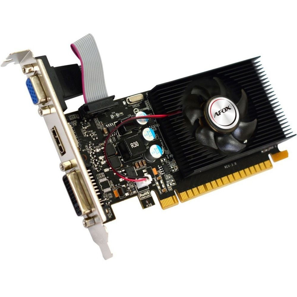Видеокарта AFOX GeForce GT210 1GB DDR3 64Bit VGA DVI HDMI RTL (AF210-1024D3L8)