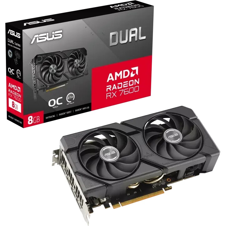 Видеокарта Afox RX7600 8GB GDDR6 128bit 3xDP HDMI 2FAN RTL