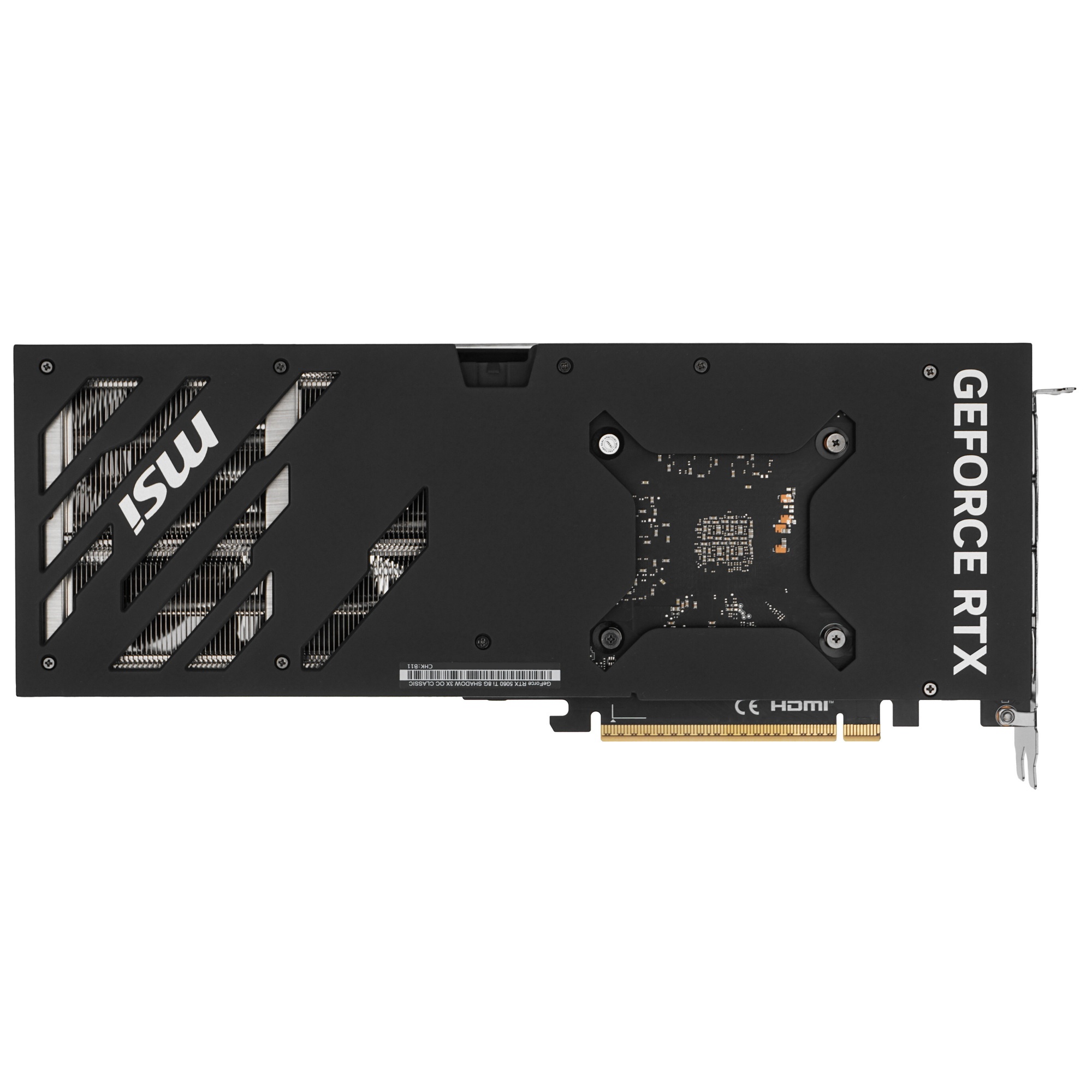 Видеокарта MSI RTX5060Ti SHADOW 3X OC CLASSIC 8GB GDDR7 128bit 3xDP HDMI 3FAN RTL