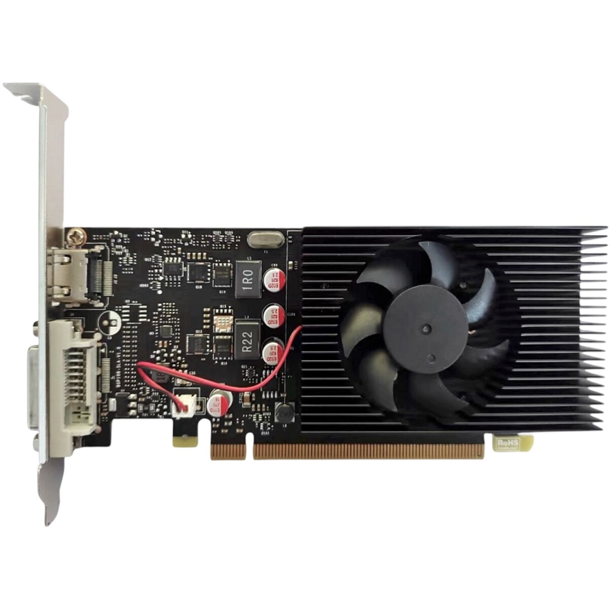 Видеокарта CBR GT1030 2Gb GDDR5, 64bit, 1228-1468Mhz, 1*HDMI + 1*DP, 30W, Ret [VGA-STX1030-2G-HDMI+D