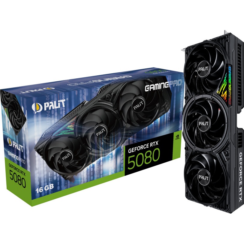 Видеокарта Palit PCI-E 5.0 PA-RTX5080 INFINITY 3 OC NVIDIA GeForce RTX 5080 16Gb 256bit GDDR7 2295/3