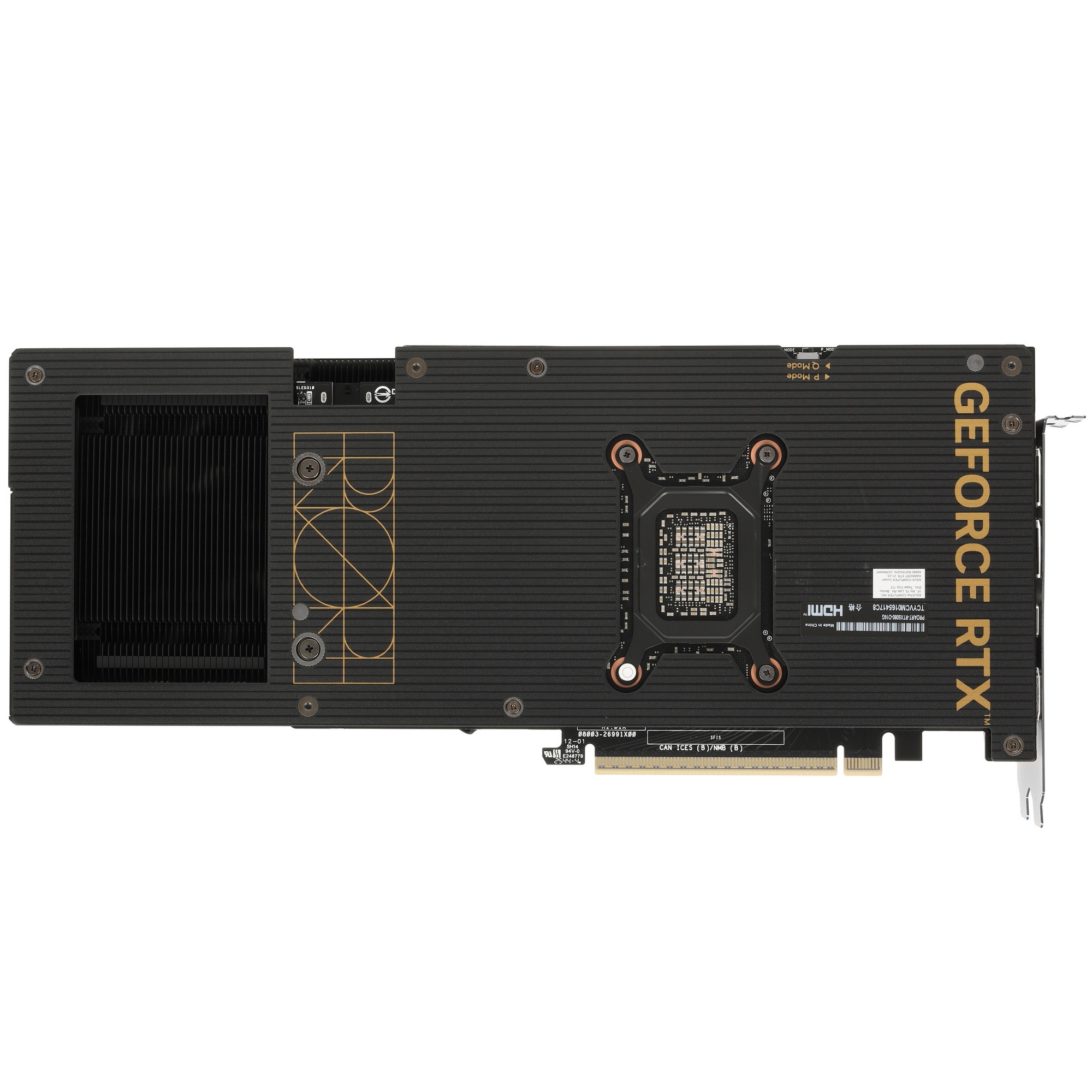Видеокарта Asus PCI-E 5.0 PROART-RTX5080-O16G NVIDIA GeForce RTX 5080 16Gb 256bit GDDR7 2700/30000 H