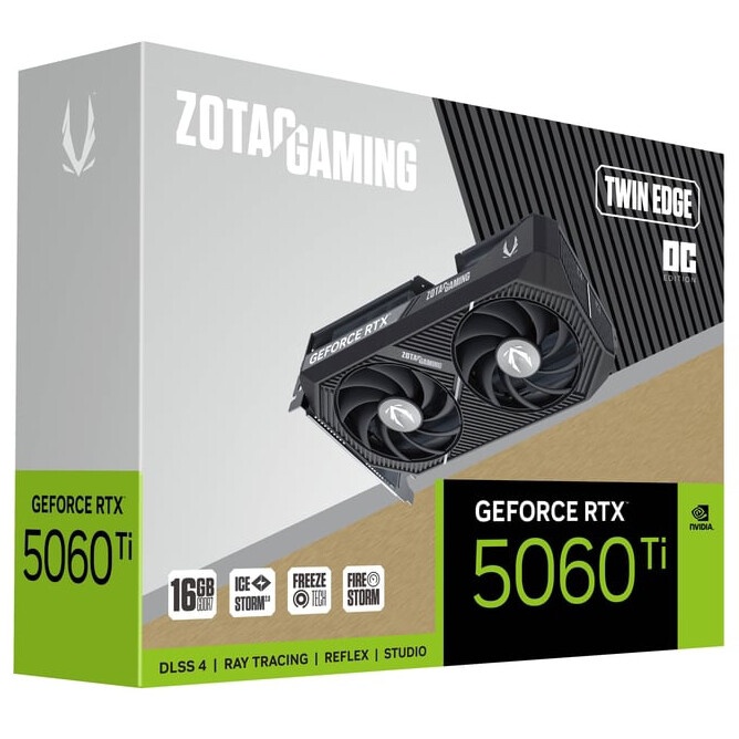 Видеокарта MSI PCI-E 5.0 RTX 5060TI 16G SHADOW 2X PLUS NVIDIA GeForce RTX 5060TI 16Gb 128bit GDDR7 2