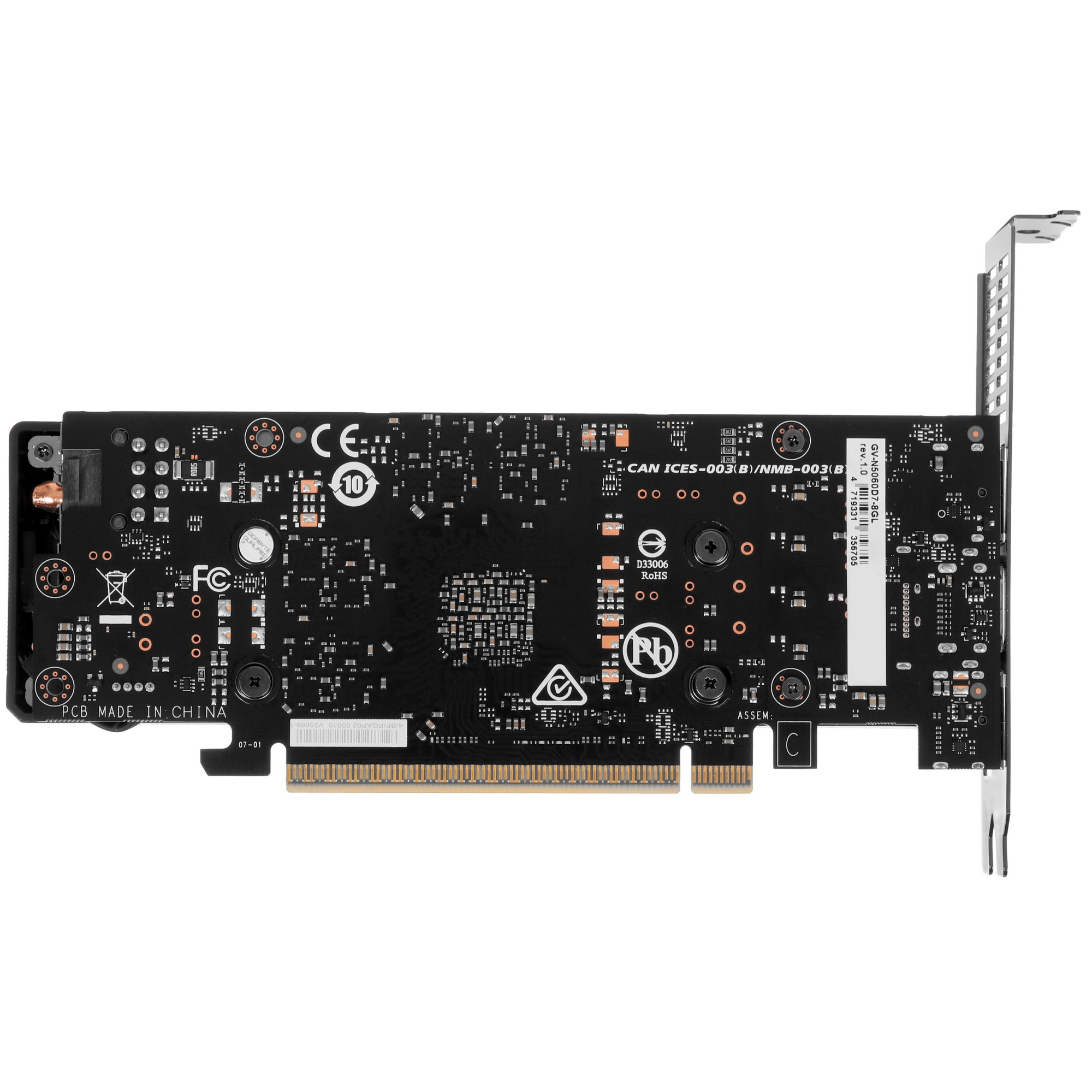 Видеокарта Gigabyte RTX5060 D7 Low Profile 8GB GDDR7 128bit 3xDP HDMI 3FAN LP RTL