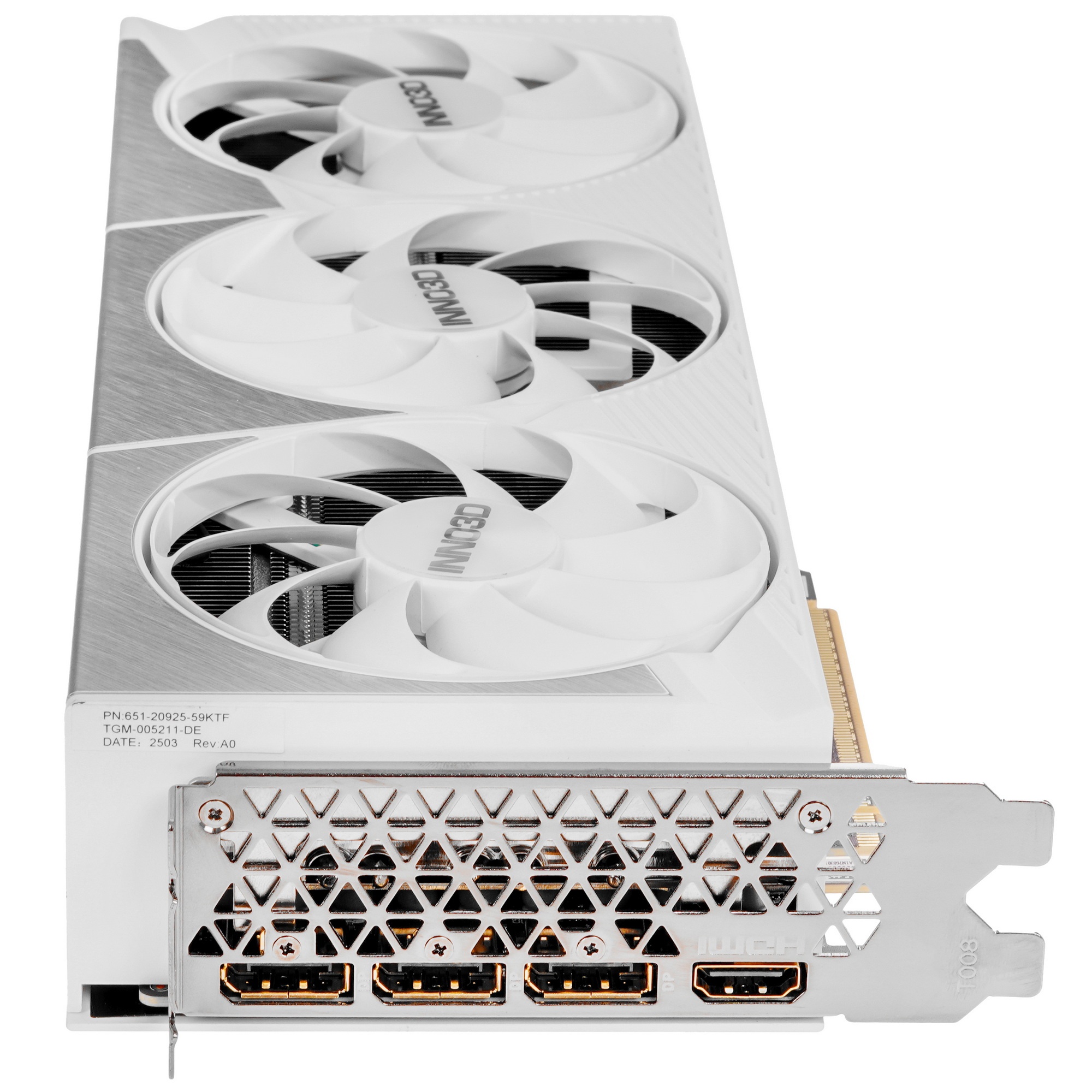 Видеокарта INNO3D RTX5080 ХЗ ОС WHITE 16GB GDDR7 256bit 3xDP HDMI 3FAN RTL