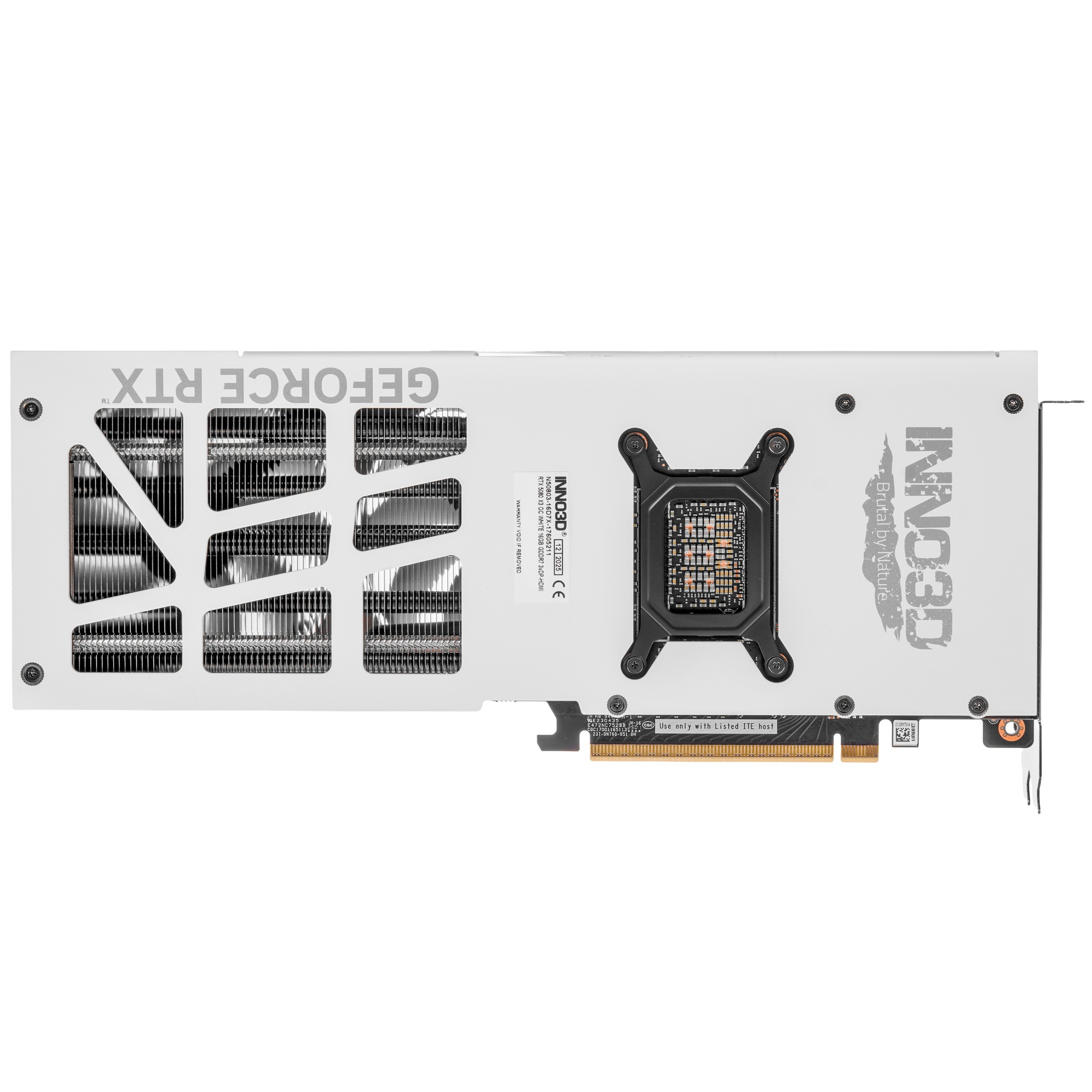 Видеокарта INNO3D RTX5080 ХЗ ОС WHITE 16GB GDDR7 256bit 3xDP HDMI 3FAN RTL