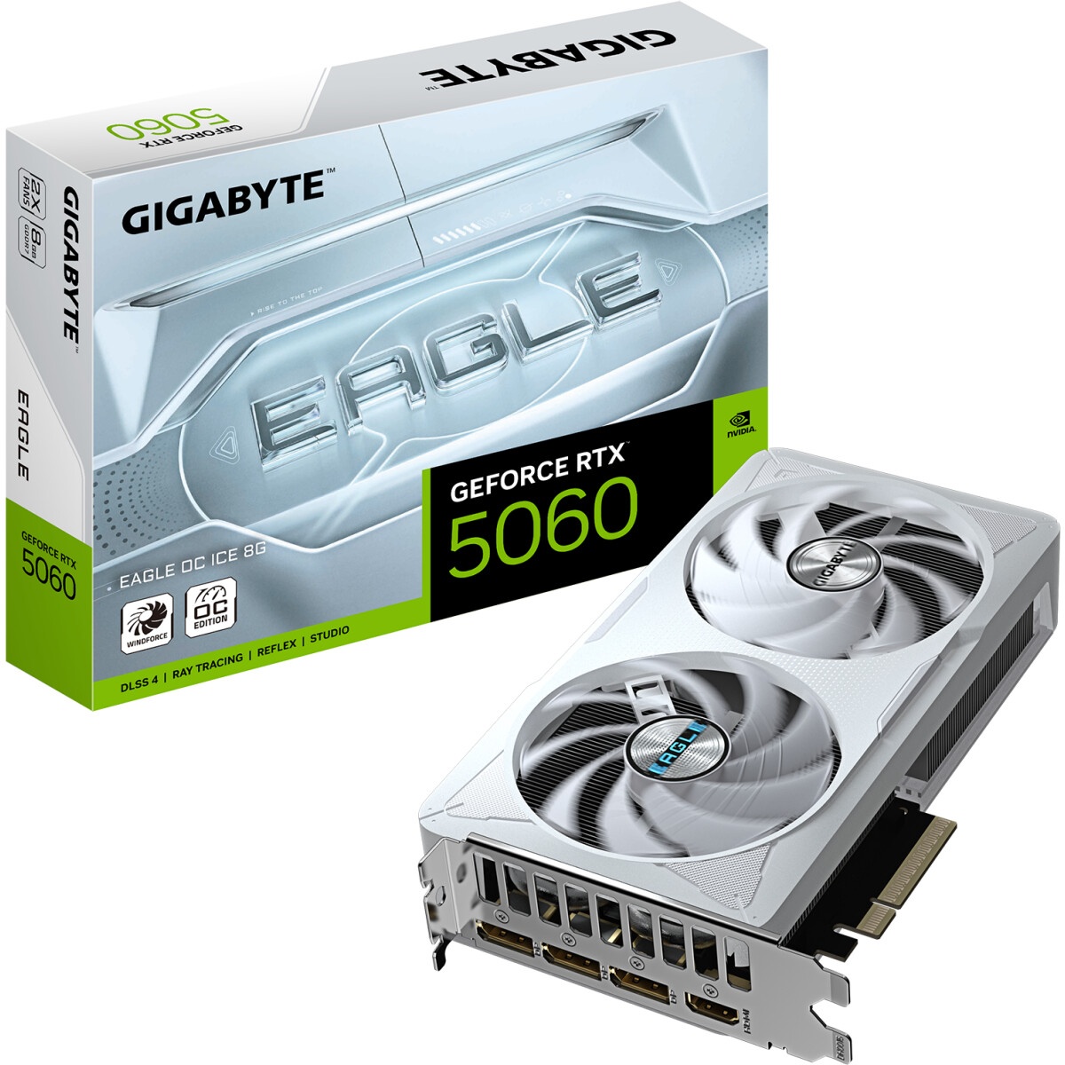 Видеокарта Gigabyte RTX5060 WINDFORCE MAX OC 8GB GDDR7 128bit 3xDP HDMI 2FAN RTL