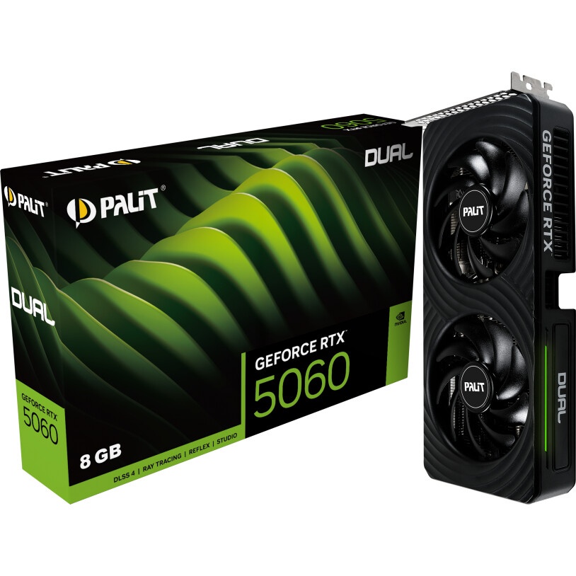 Видеокарта Gigabyte RTX5060 WINDFORCE MAX OC 8GB GDDR7 128bit 3xDP HDMI 2FAN RTL