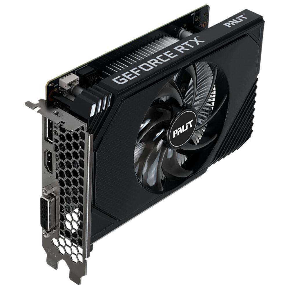 Видеокарта Palit RTX3050 STORMX OC 6GB GDDR6 96bit DVI DP HDMI 1FAN ITX RTL