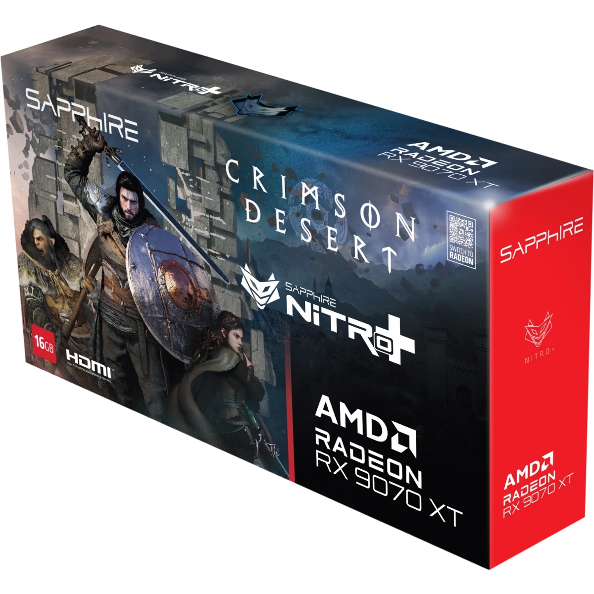 AMD Radeon RX 9070 XT Sapphire Nitro+ Crimson Desert Edition OC 16GB (11348-10-20G)