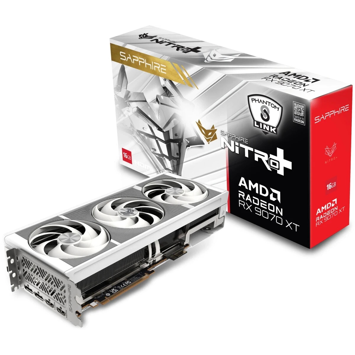 AMD Radeon RX 9070 XT Sapphire Nitro+ PhantomLink Polar Edition OC 16GB (11348-09-20G)