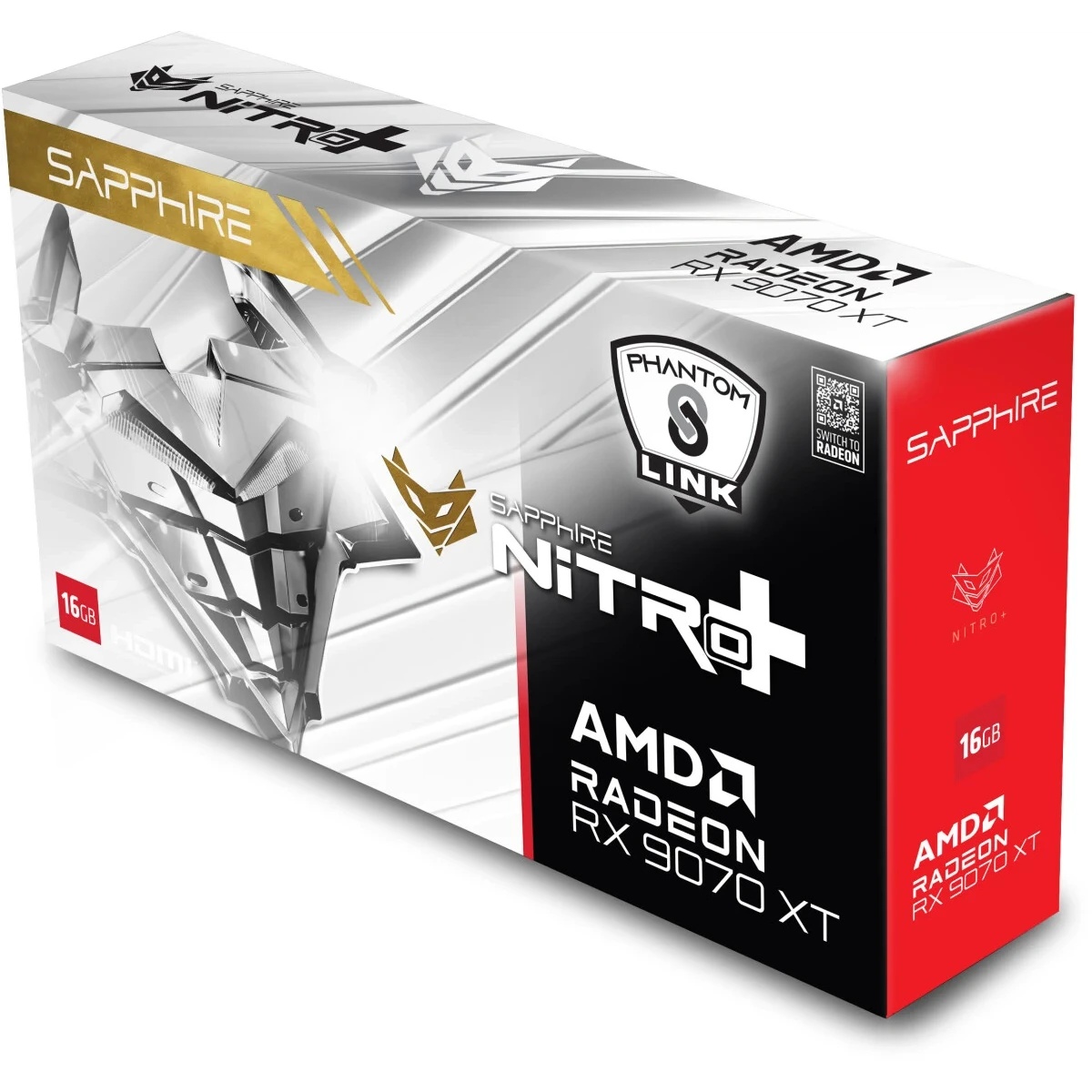 AMD Radeon RX 9070 XT Sapphire Nitro+ PhantomLink Polar Edition OC 16GB (11348-09-20G)