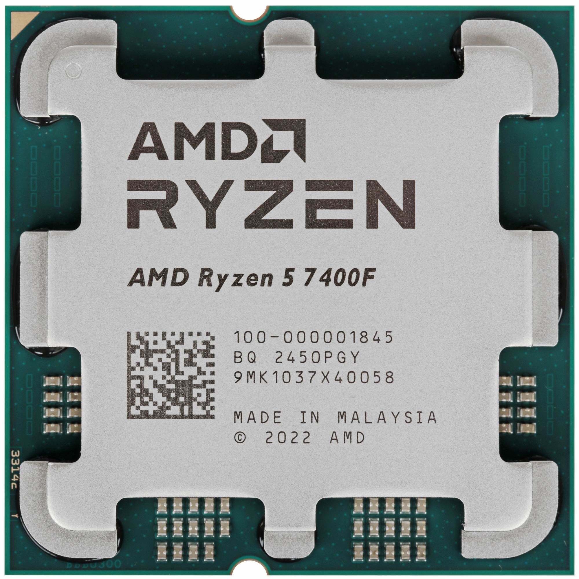 Процессор AMD Ryzen 5 7400F OEM [100-000001845] AM5, 3.7-4.7GHz, 6 cores/12 threads, 6Mb+32Mb, 65W,
