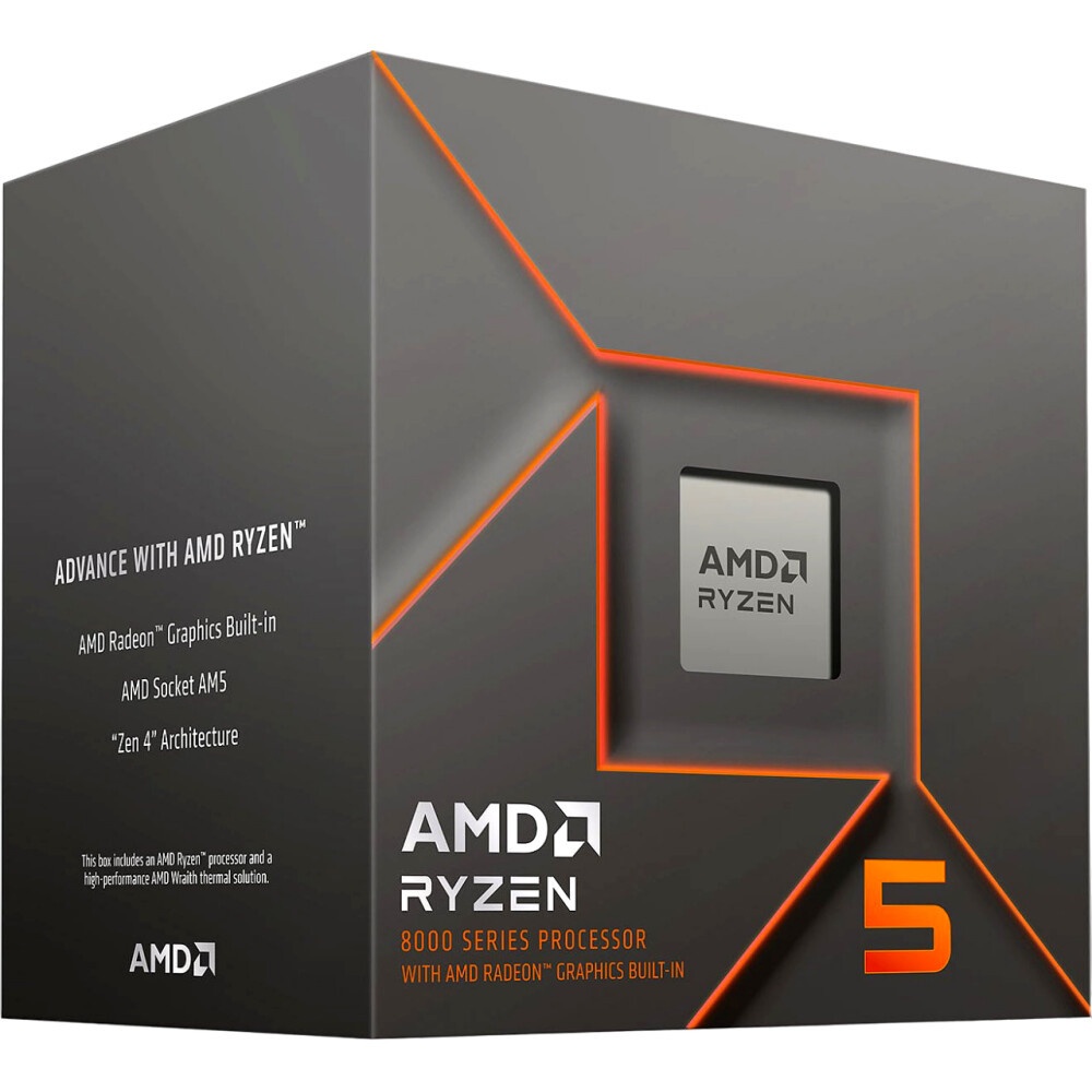 Процессор AMD RYZEN 5 8500G BOX (Phoenix, 4nm, C6/T12, Base 3,50GHz, Turbo 5,00GHz, RDNA 3.0 Graphic