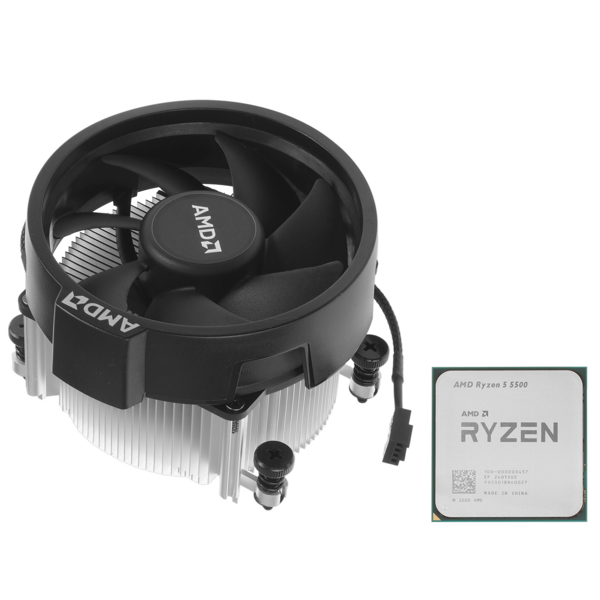 Процессор AMD RYZEN 5 5500 BOX (Cezanne, 7nm, C6/T12, Base 3,60GHz, Turbo 4,20GHz, Without Graphics,
