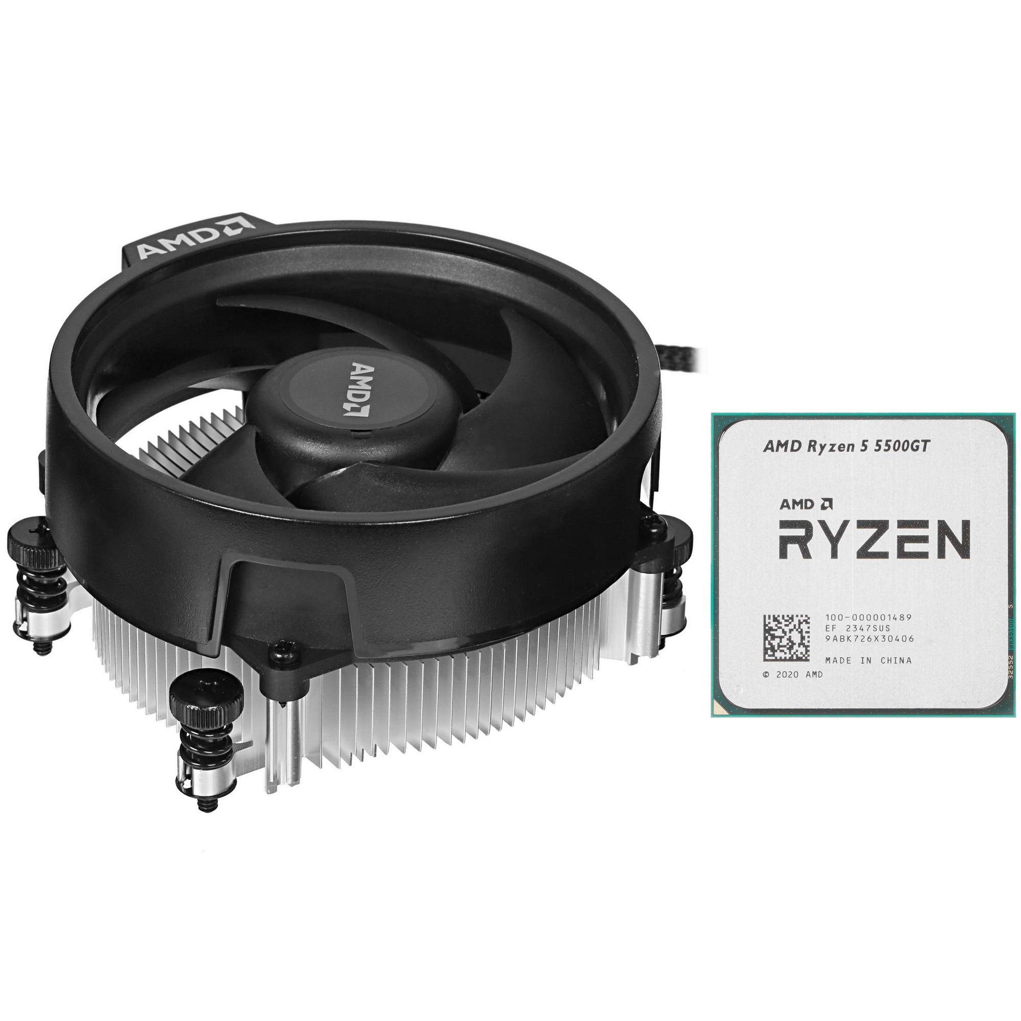 Центральный Процессор AMD RYZEN 5 5500GT BOX (Cezanne, 7nm, C6/T12, Base 3,60GHz, Turbo 4,40GHz, Veg