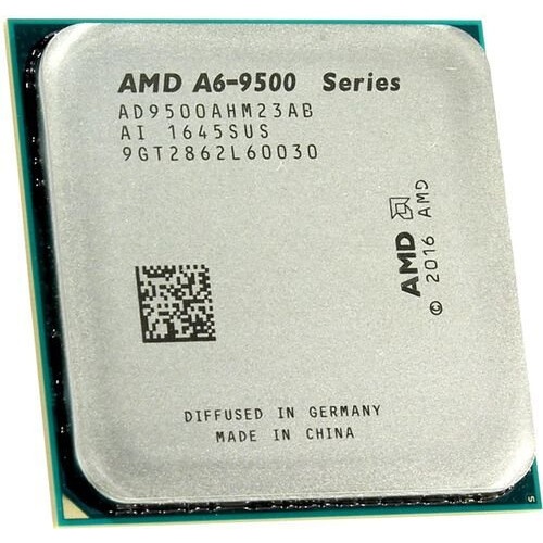 Процессор CPU AMD A6-9500  OEM (AM4, 3.5GHz up to 3.8GHz/1Mb, 2C/2T, Bristol Ridge, 2