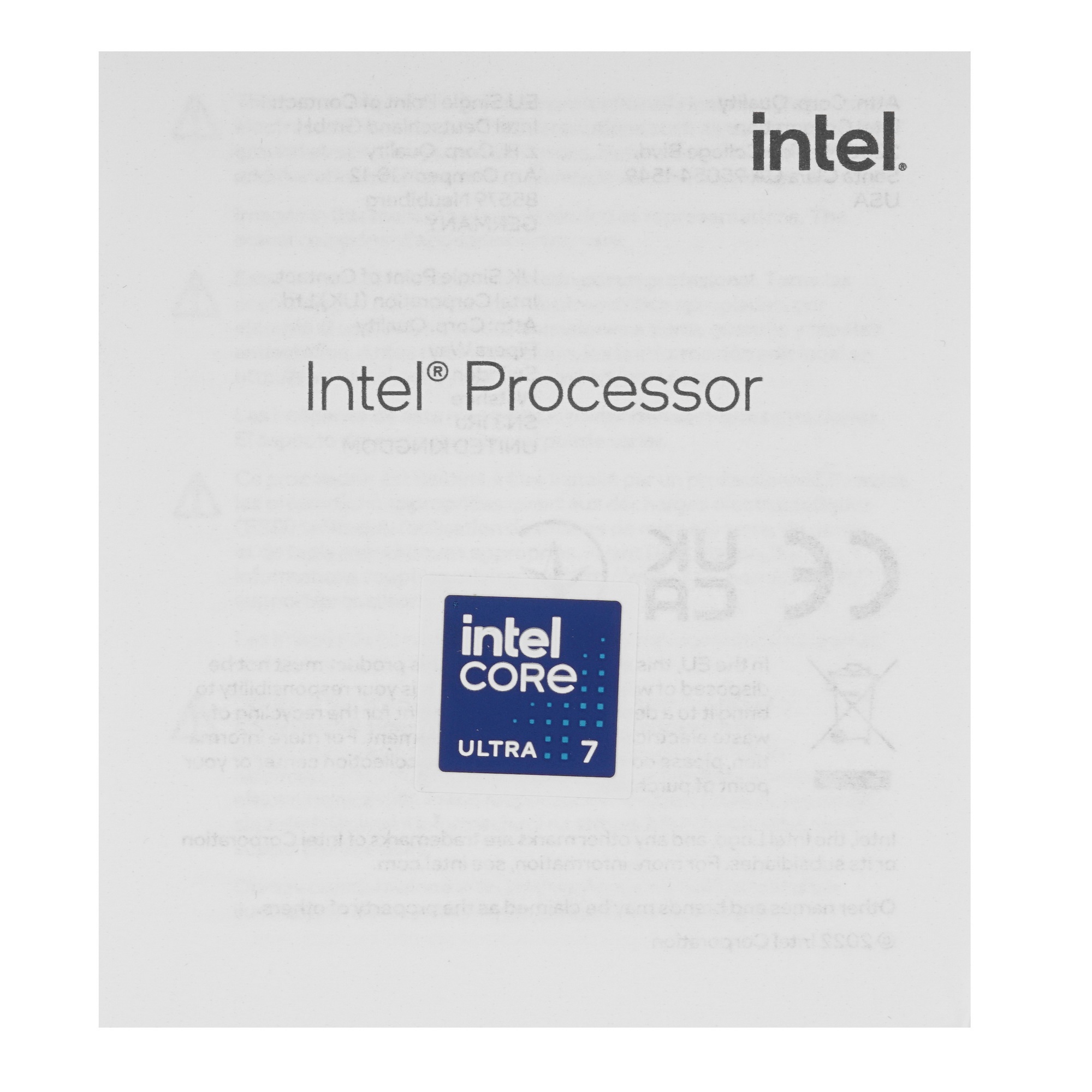 Центральный Процессор Intel Core Ultra 7 265K BOX (Arrow Lake, C20(12EC/8PC)/T20, 3,3/5,5GHz, GPU In