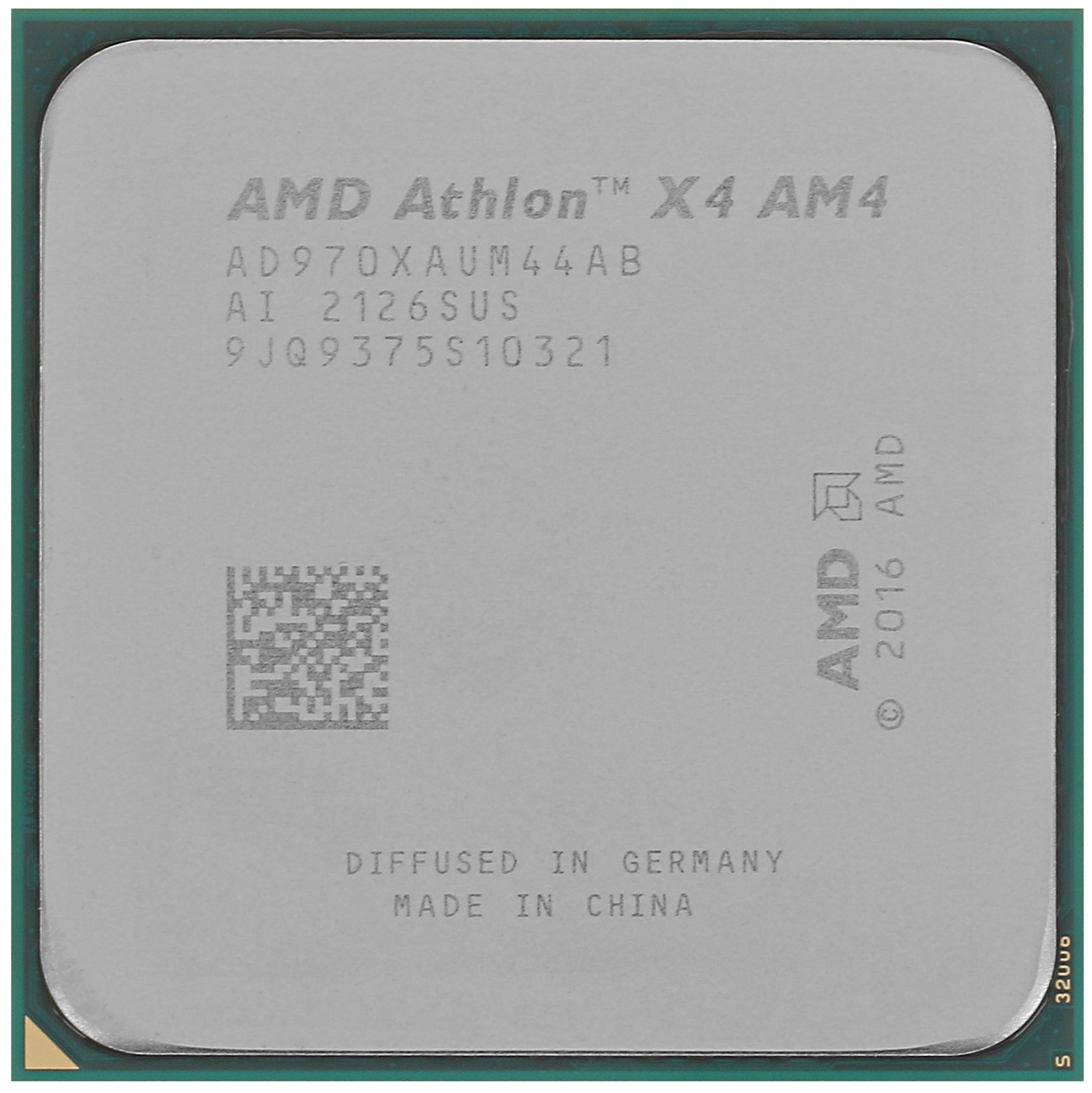 Процессор AMD Athlon X4 970 / 3.8GHz, 4 cores, 4 threads, 2MB L2, 65W, AM4, 28nm, AD970XAUM44AB