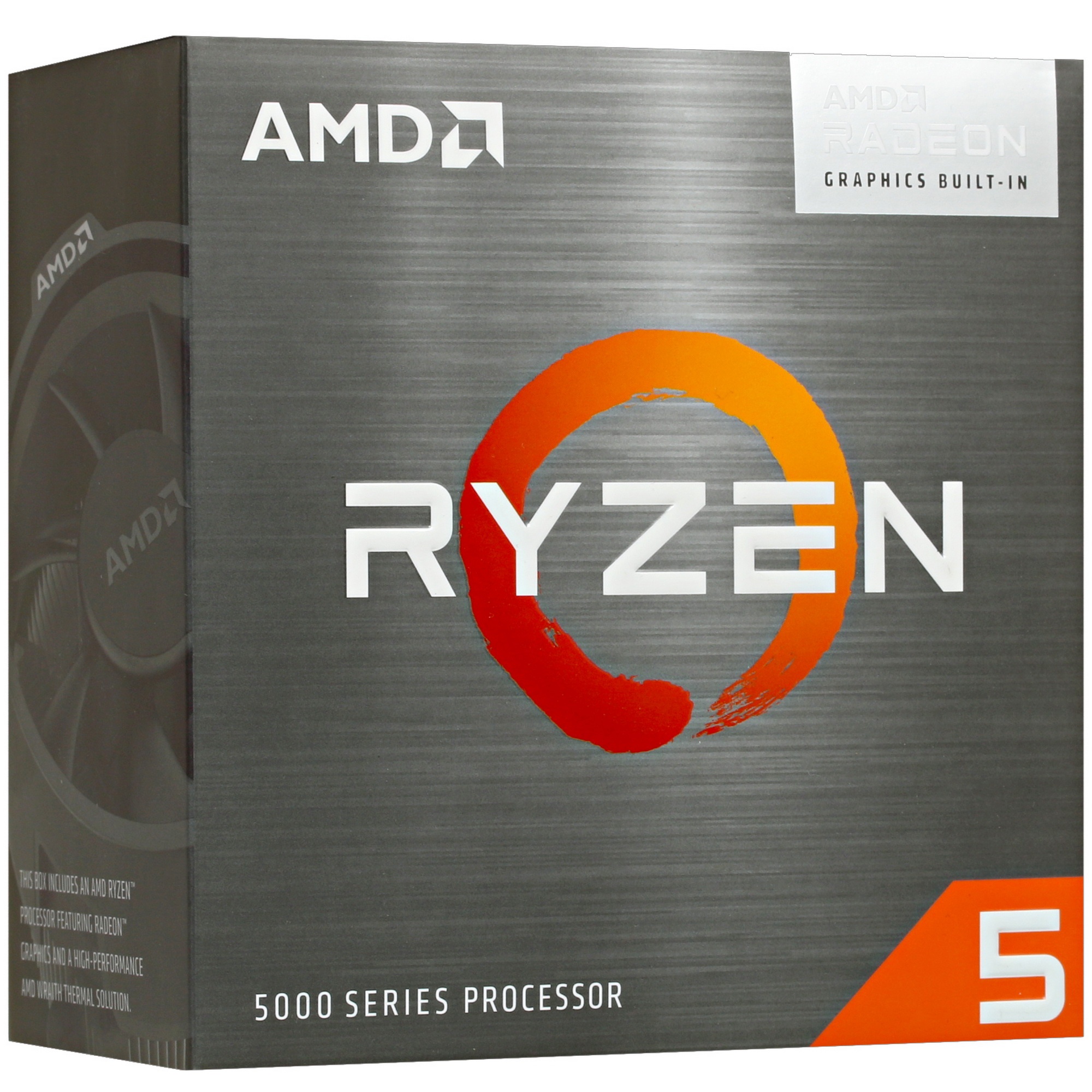 Процессор AMD Ryzen 5 6C/12T 5600G (4.4GHz, 19MB,65W,AM4) box with Wraith Stealth Cooler and Radeon