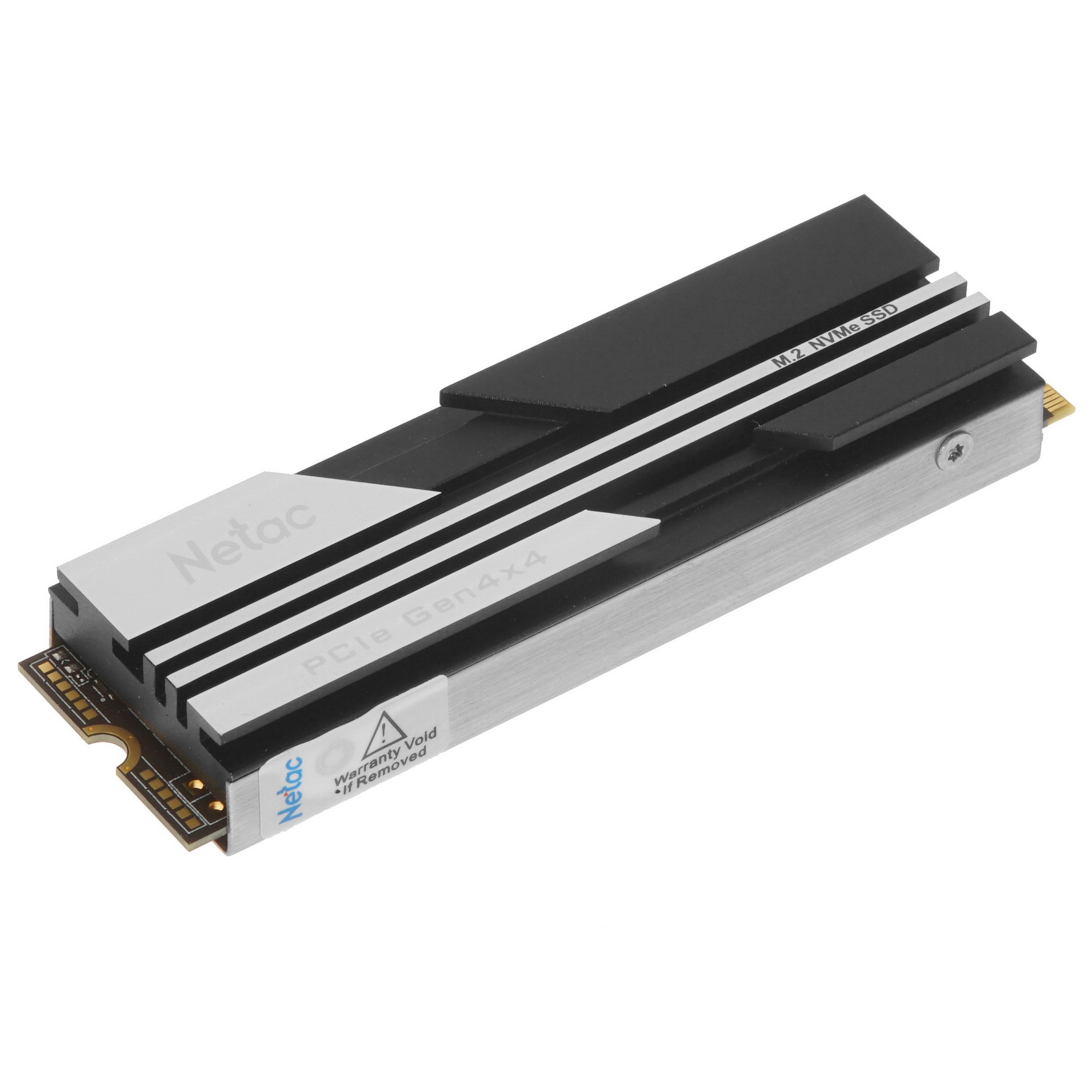 Накопитель SSD Netac NV5000, 500GB, M.2 2280, PCIe 4.0 x4, NVMe, R/W 5000/2500, с радиатором