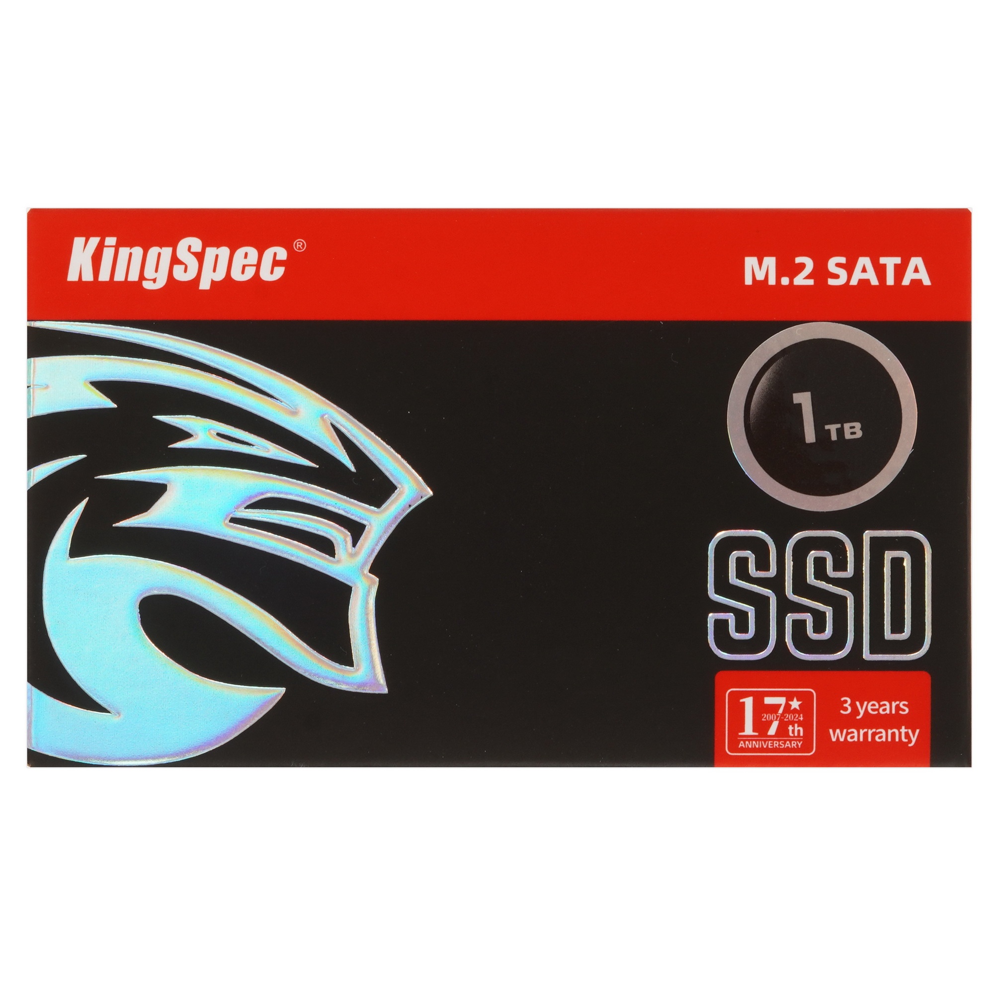 Накопитель SSD KingSpec NT-1TB, 1024GB, SATA III, M.2 2280, R/W 570/540