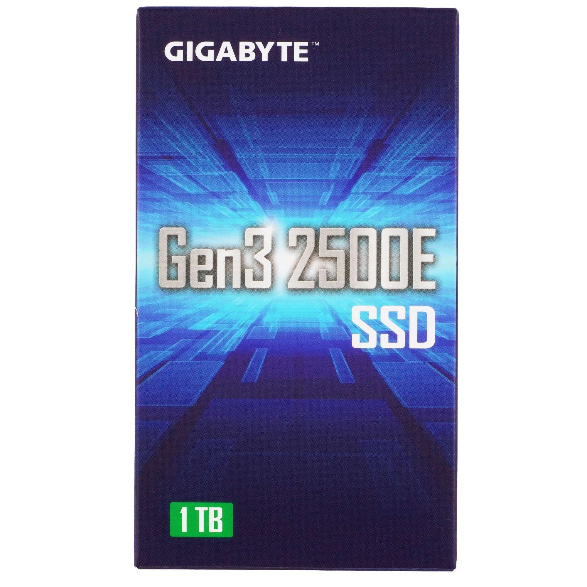 Накопитель SSD GIGABYTE AORUS Gen3 2500E, 1ТБ, M.2 2280, PCIe 3.0 x4, NVMe, R/W 2400/1800