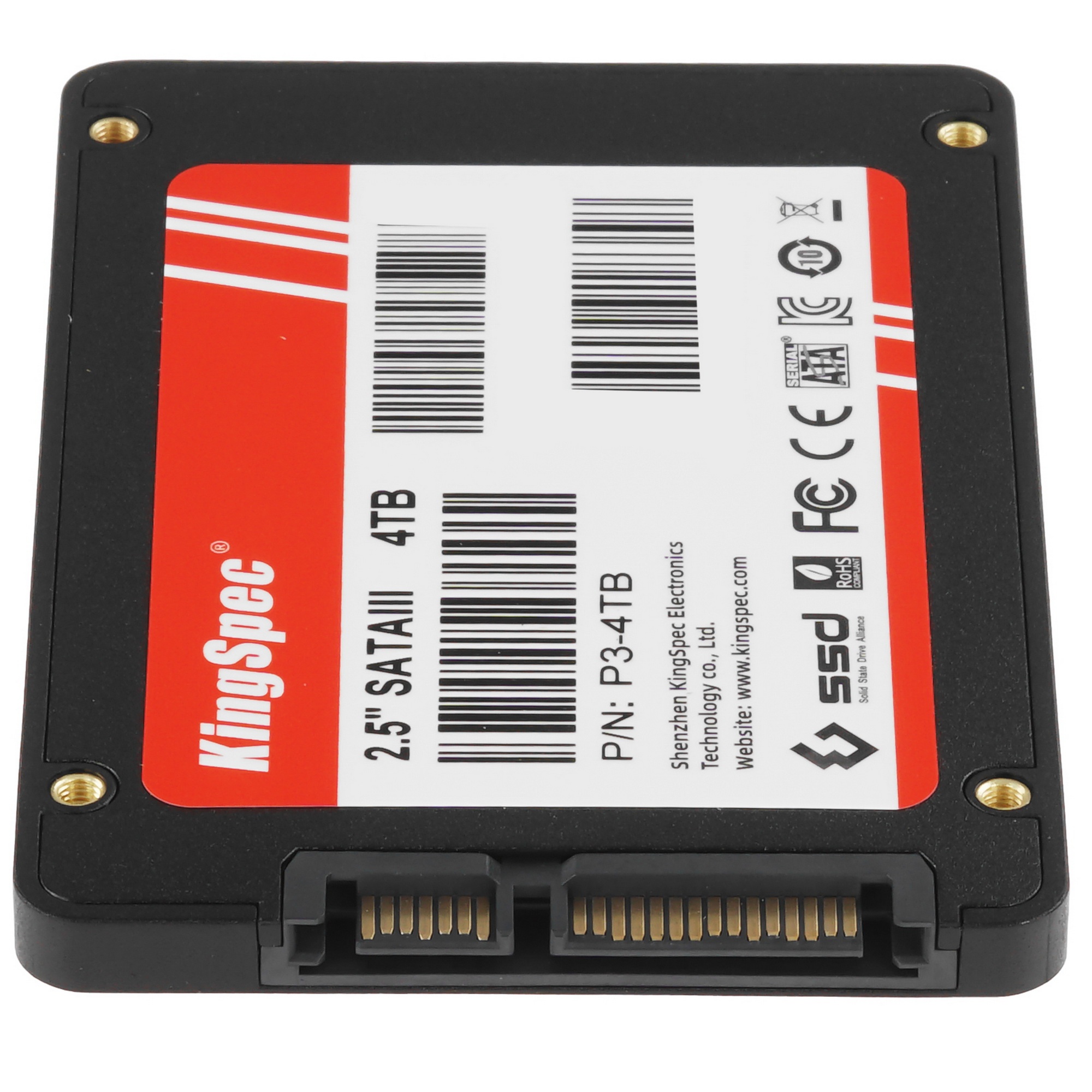 Накопитель SSD KingSpec P3, 4000GB, SATA III, 2.5", R/W 580/500