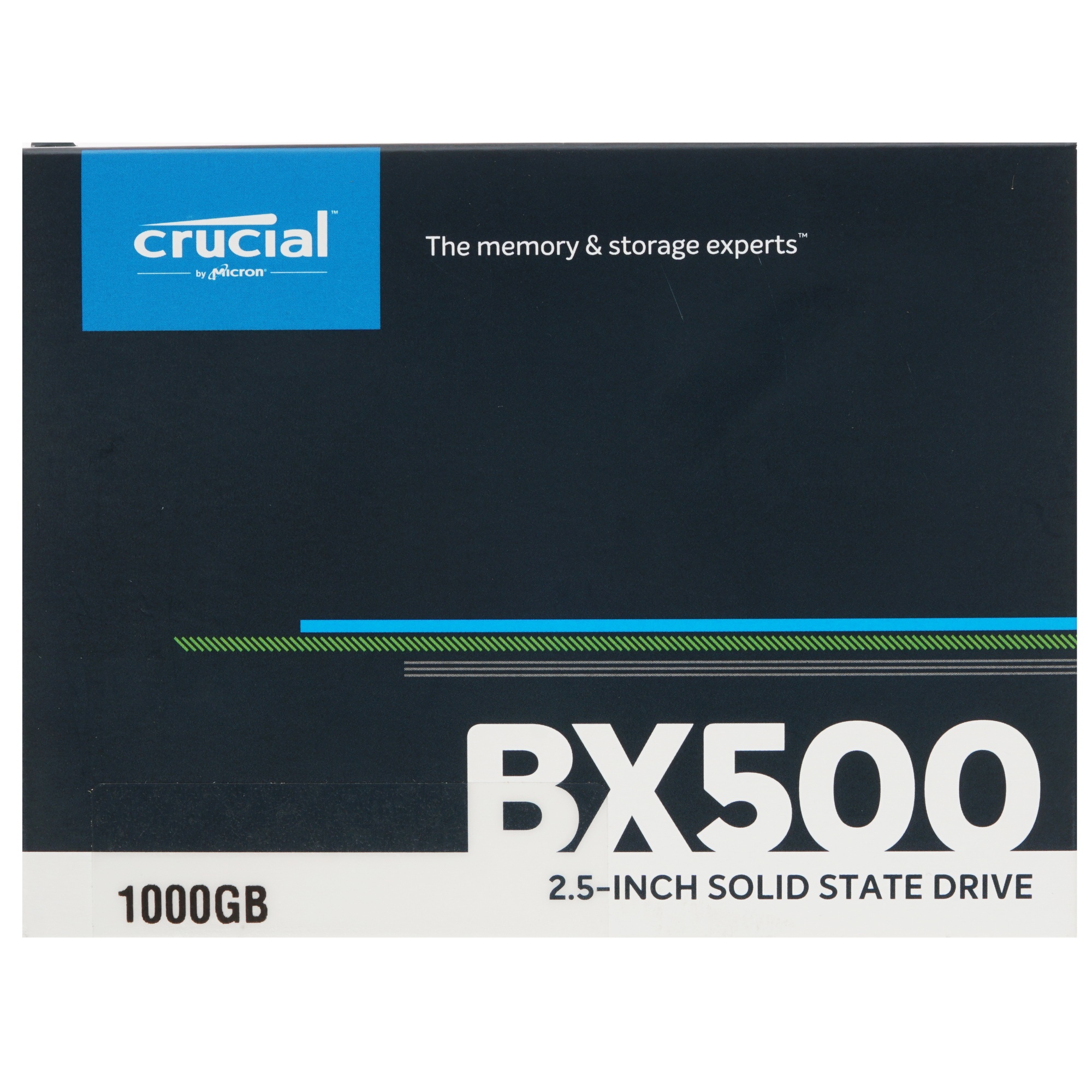 Накопитель SSD Crucial BX500, 1Tb, SATA III, 2.5", R/W 540/500