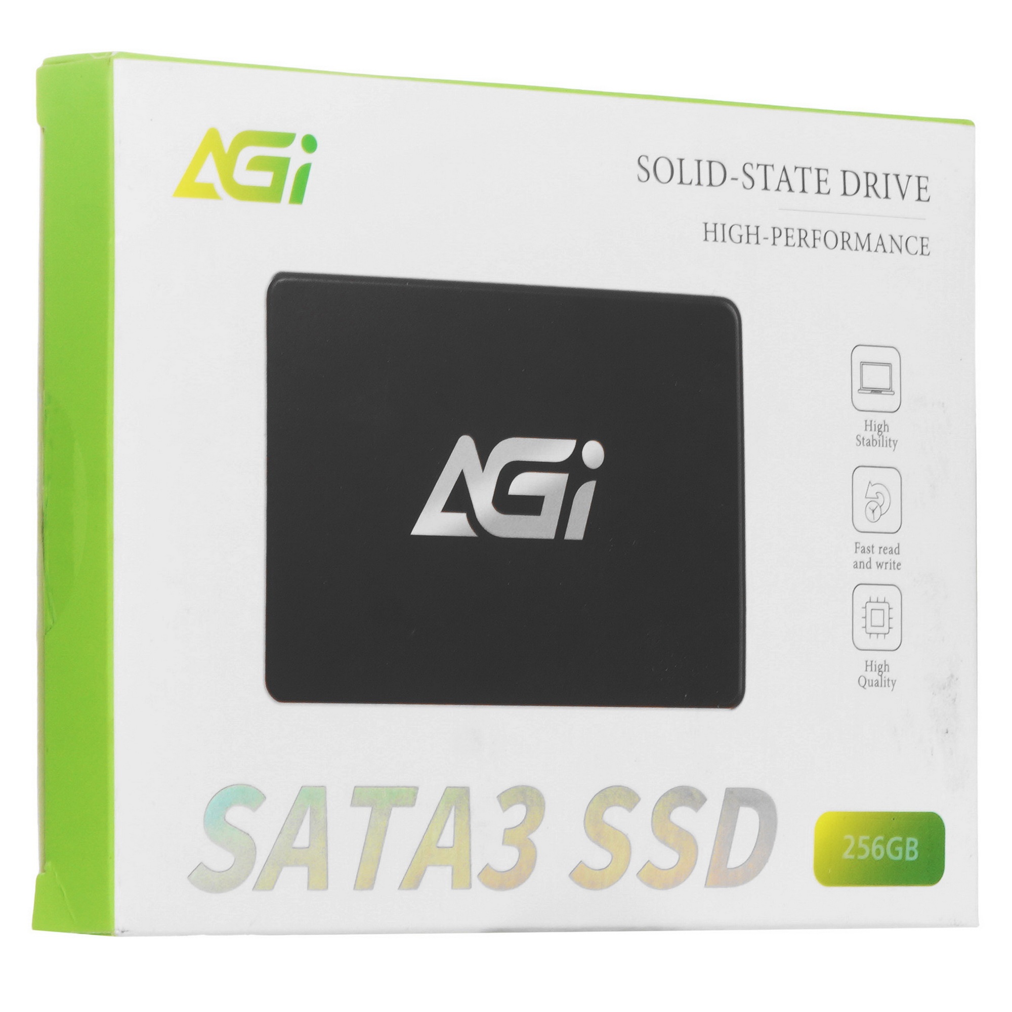 Накопитель SSD AGI AI238, 256Gb, SATA III, 2.5", R/W 536/489