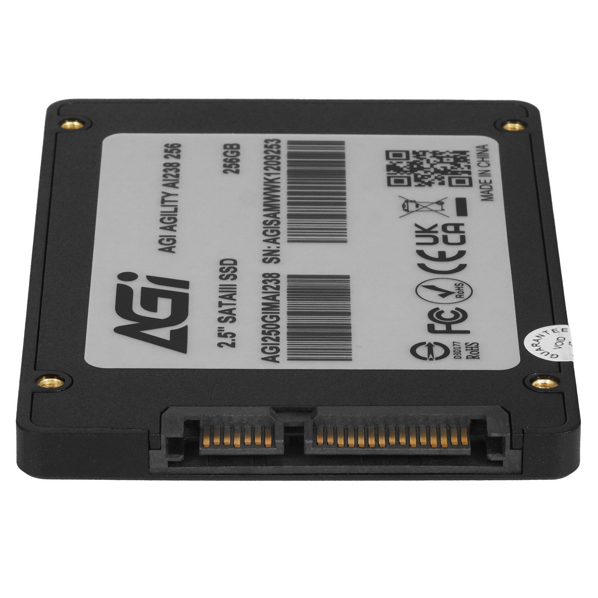 Накопитель SSD AGI AI238, 256Gb, SATA III, 2.5", R/W 536/489